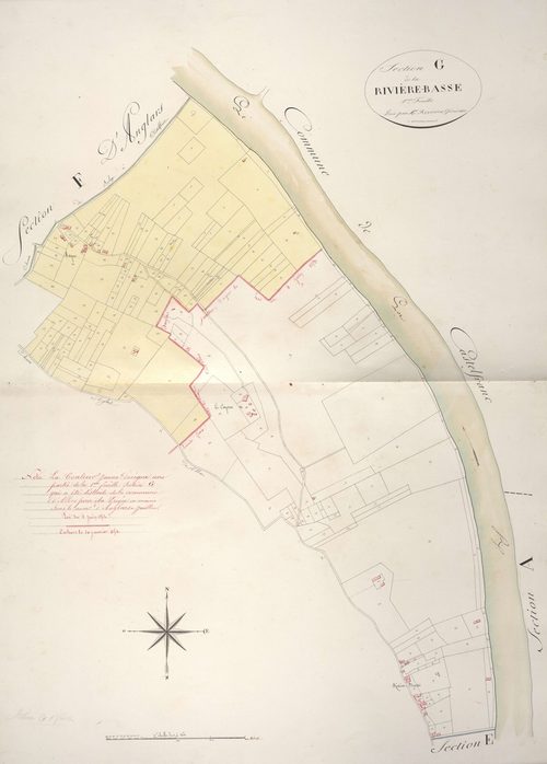section G de la Rivière-Basse, 1ère feuille
