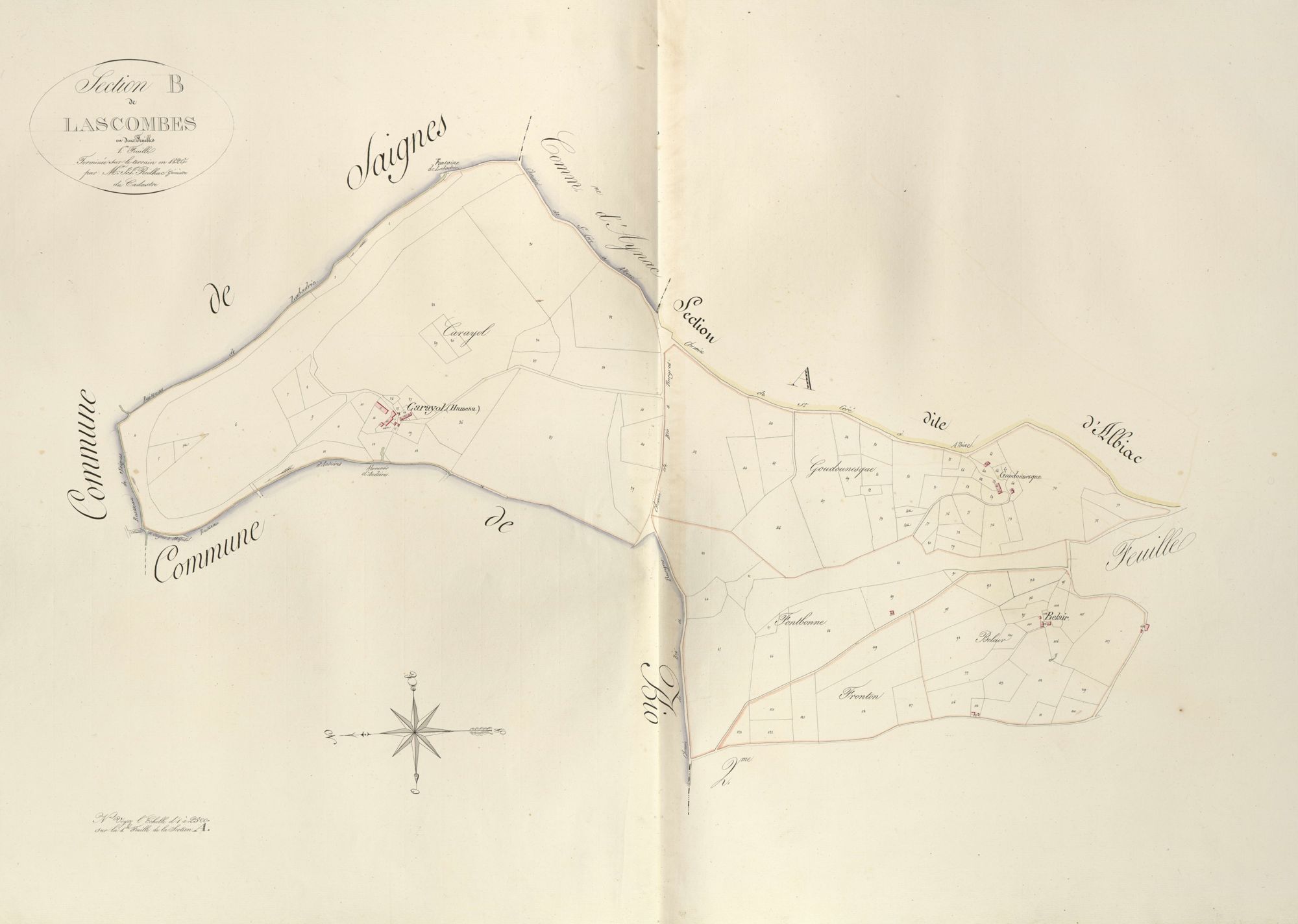 section B de Lascombes, 1ère feuille