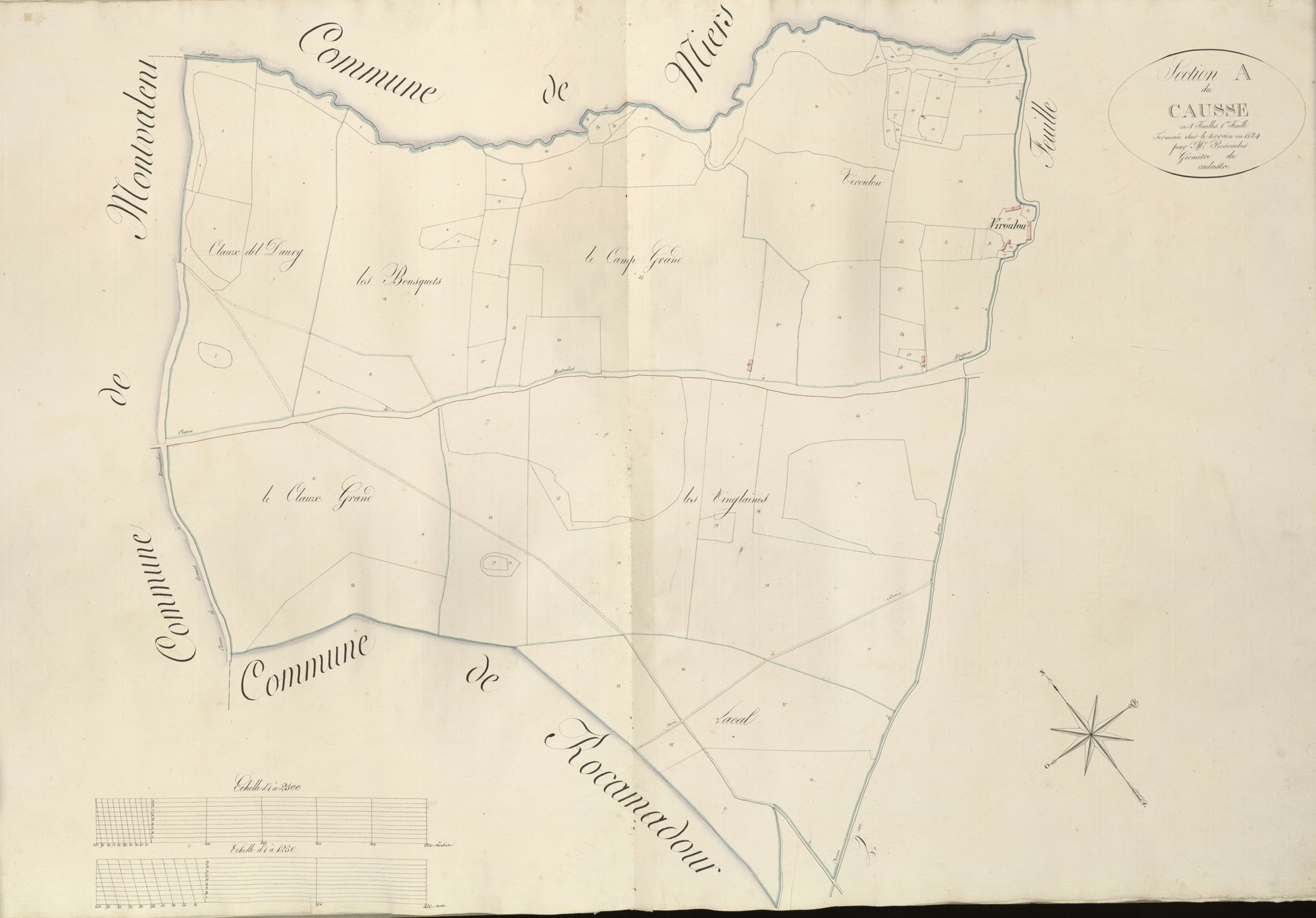 section A du Causse, 1ère feuille