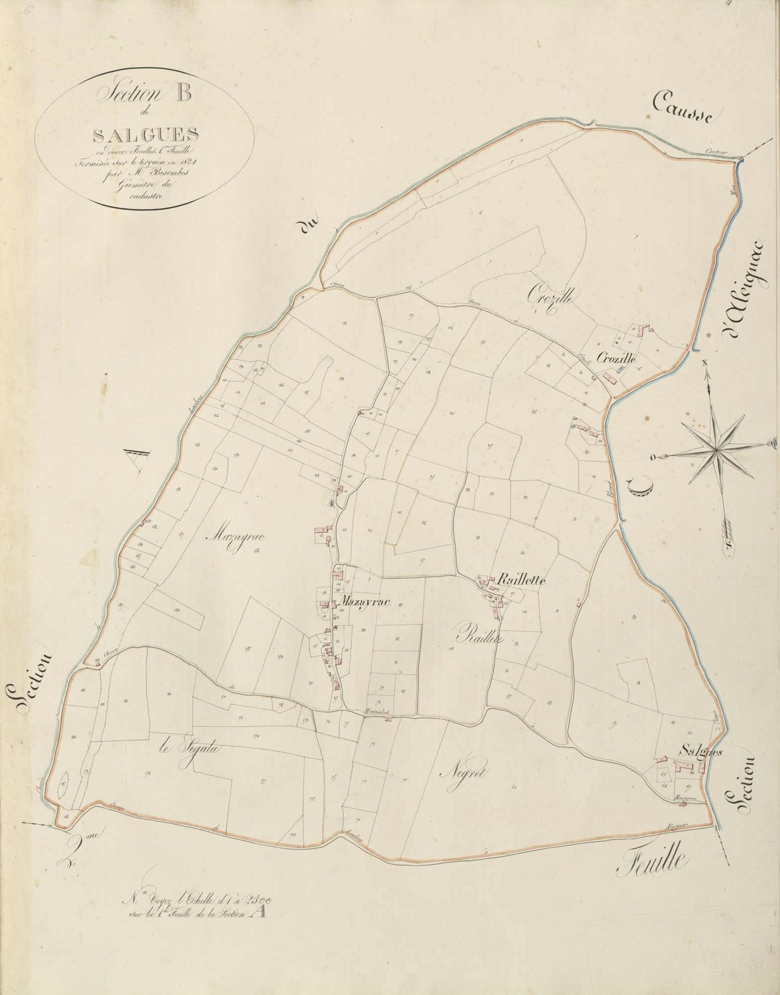 section B de Salgues, 1ère feuille