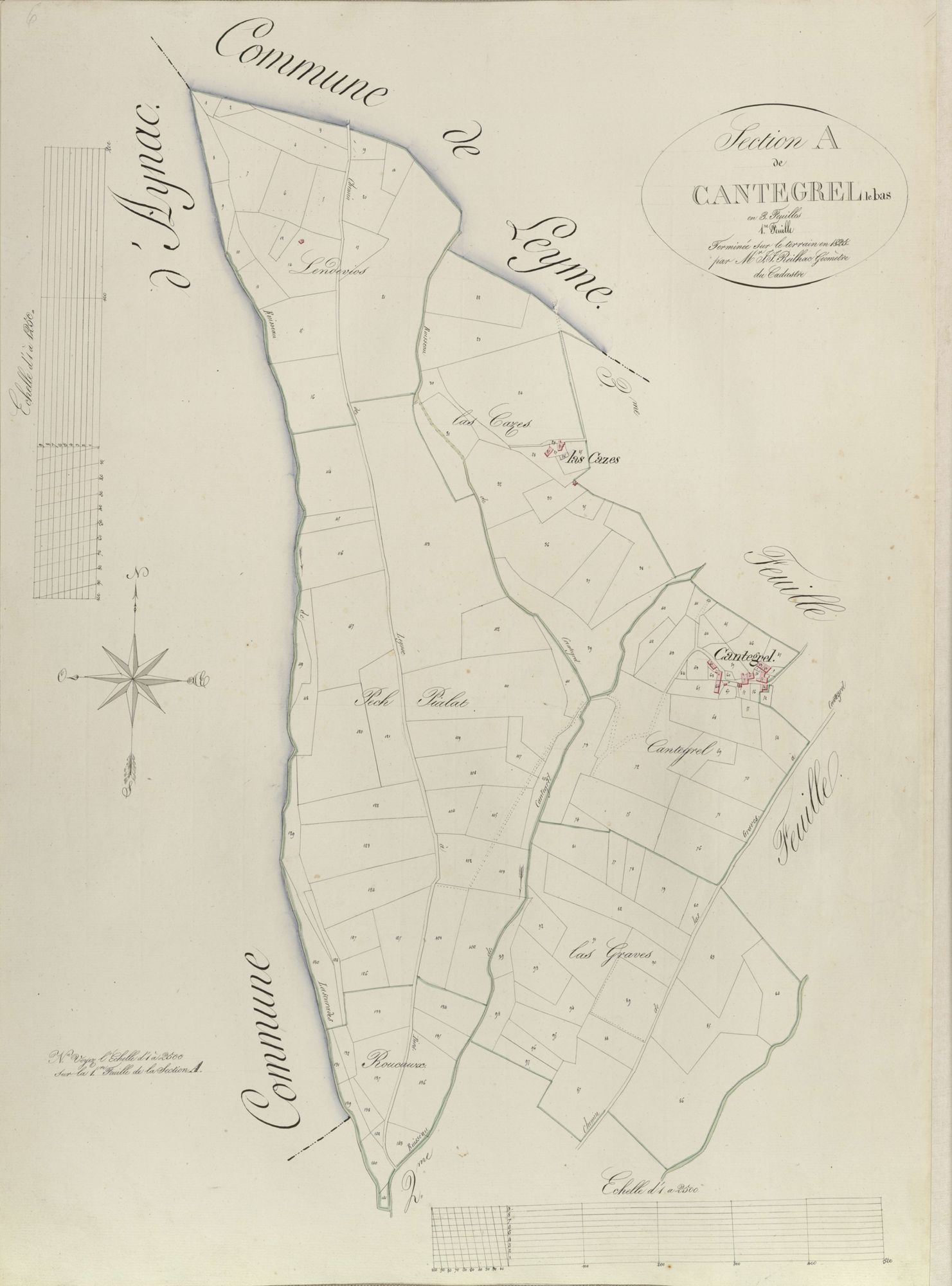 section A de Cantegrel-le-bas, 1ère feuille