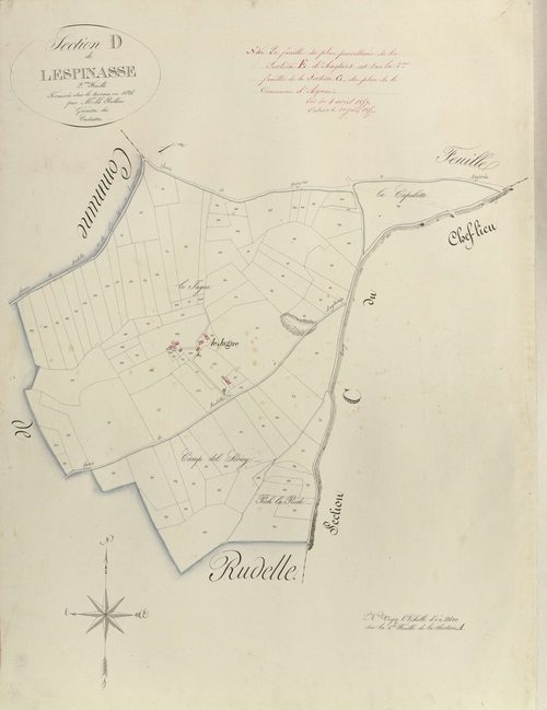 section D de Lespinasse, 2ème feuille