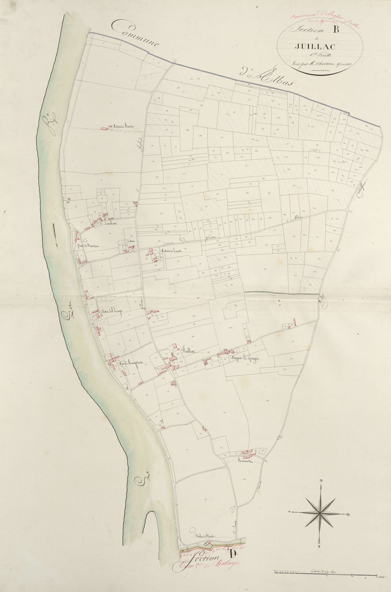 section B de Juillac, 1ère feuille