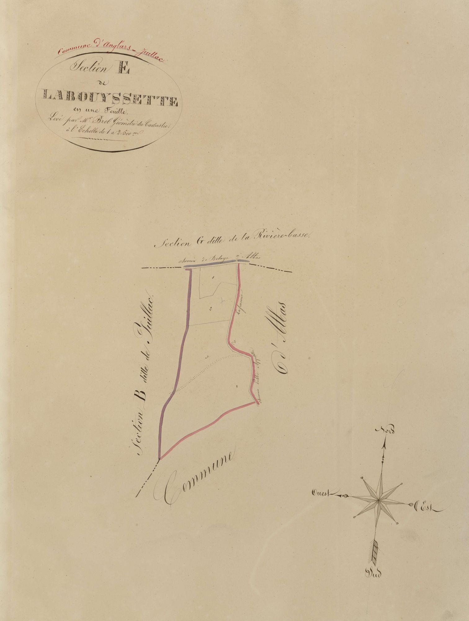 section E de Labouyssette, 1ère feuille