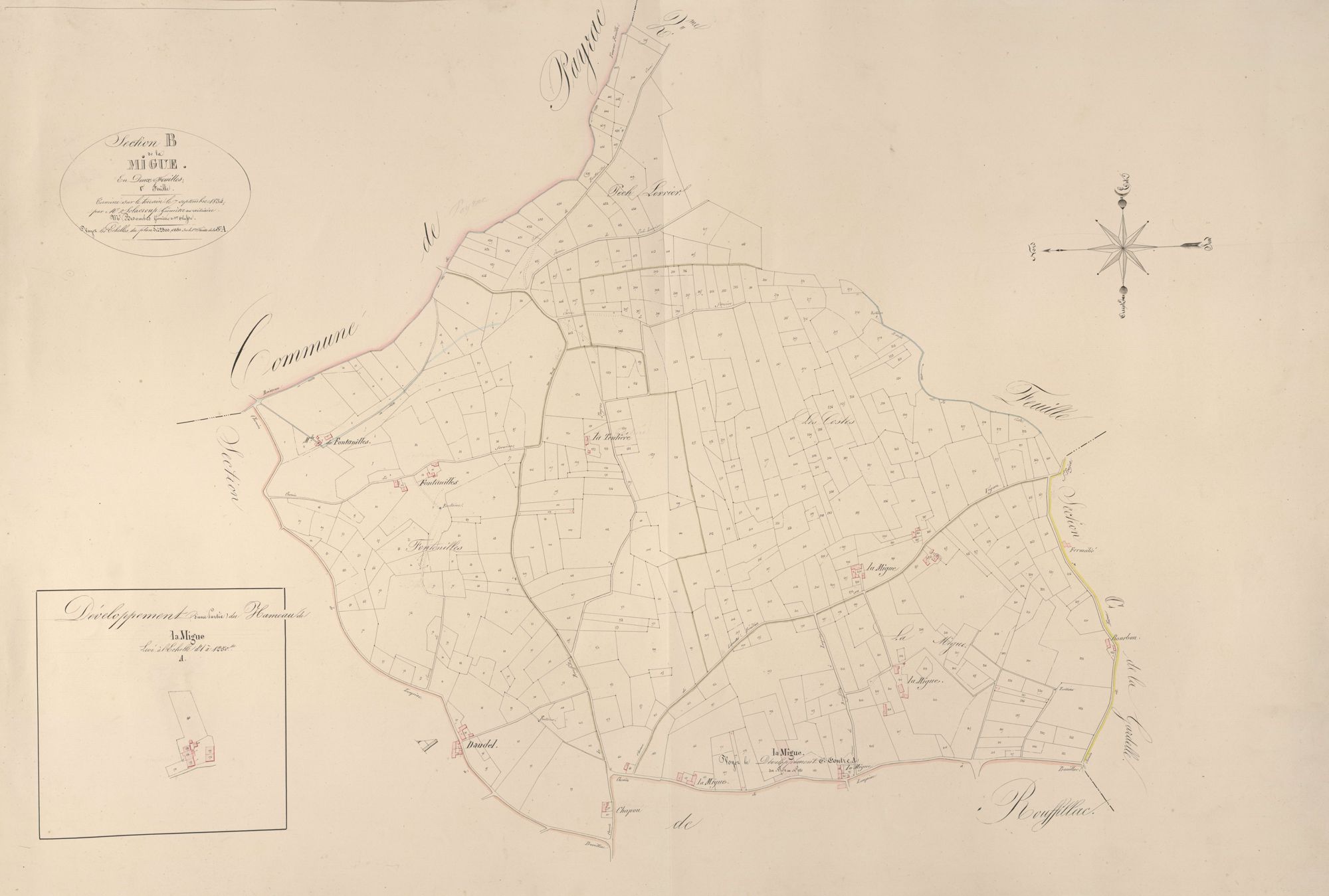 section B de la Migue, 1ère feuille