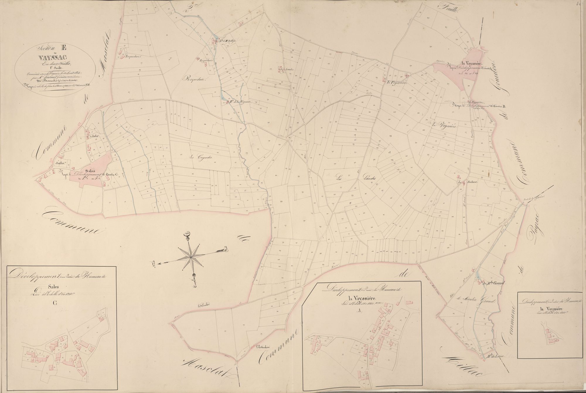 section E de Vayssac, 1ère feuille