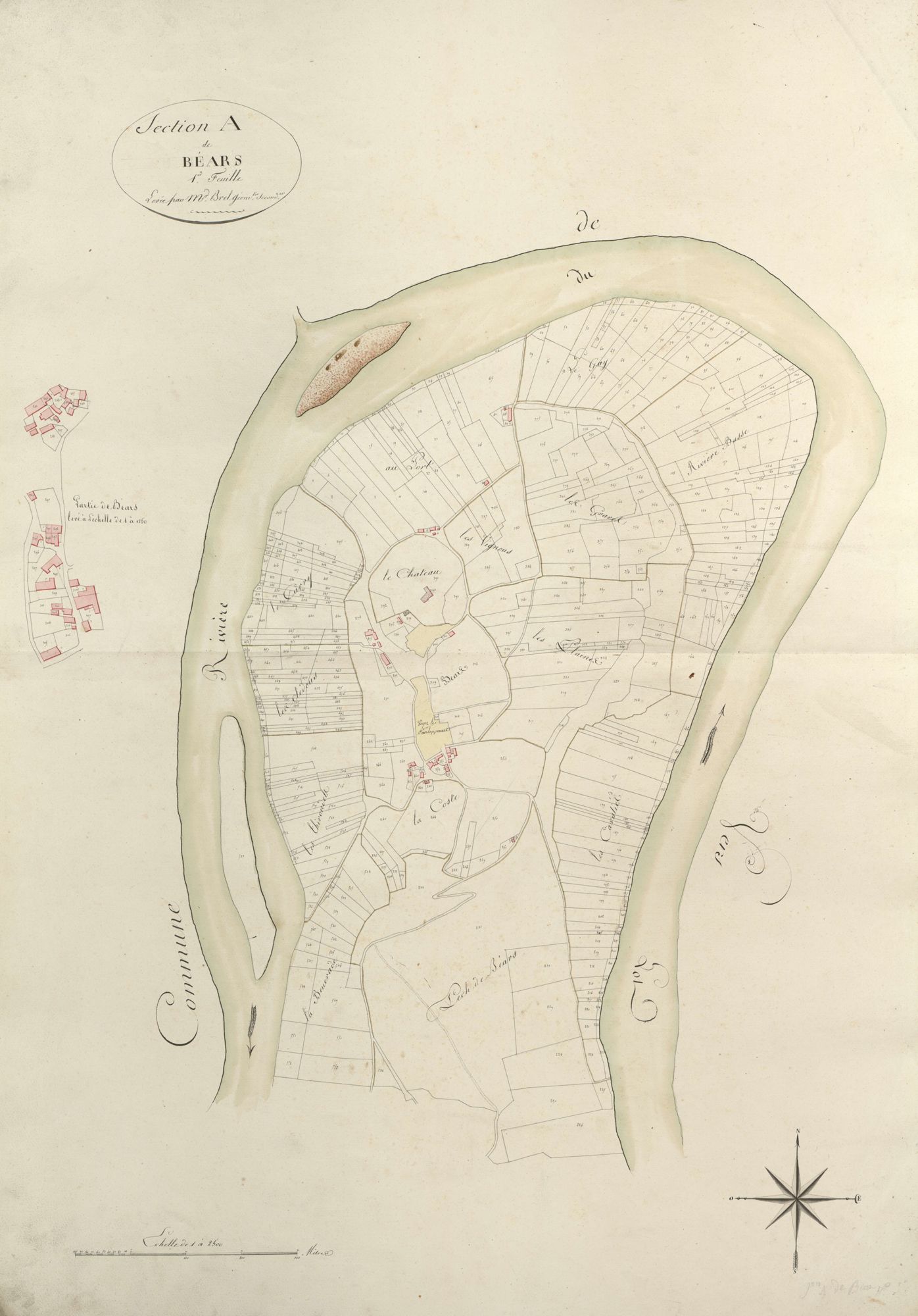 section A de Béars, 1ère feuille