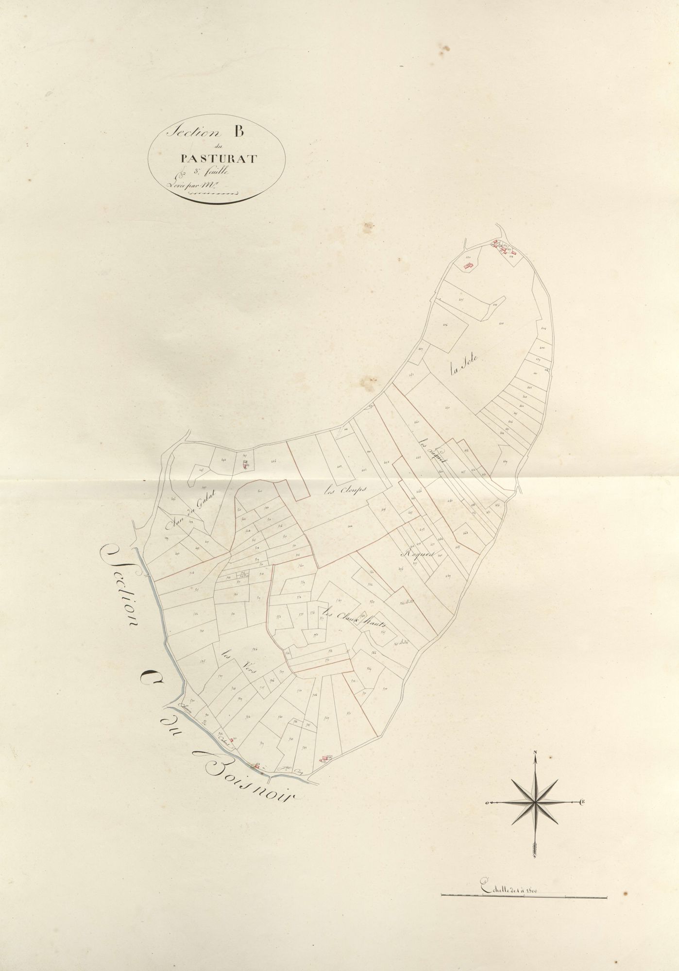 section B de Pasturat, 3ème feuille
