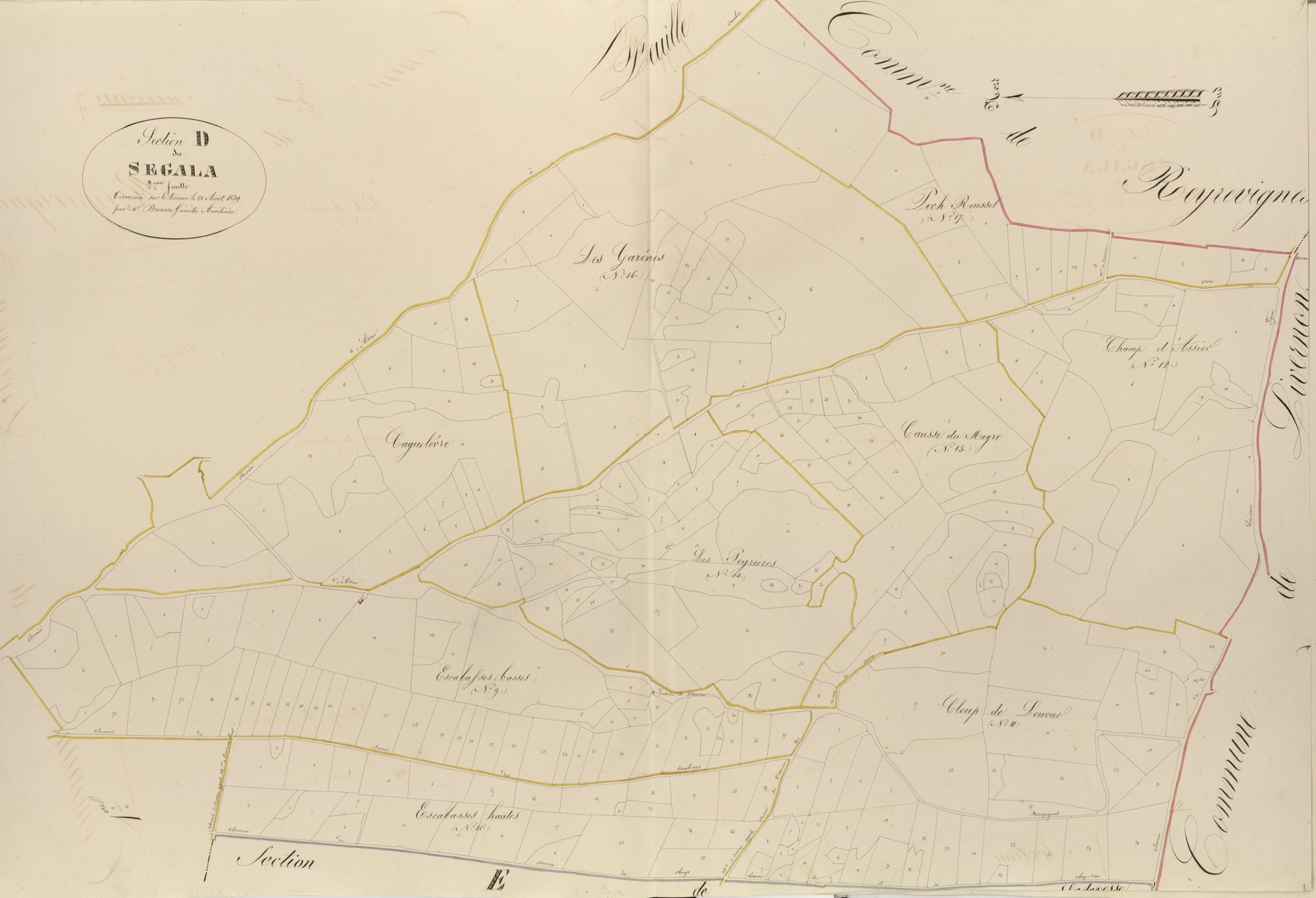 section D de Ségala, 2ème feuille