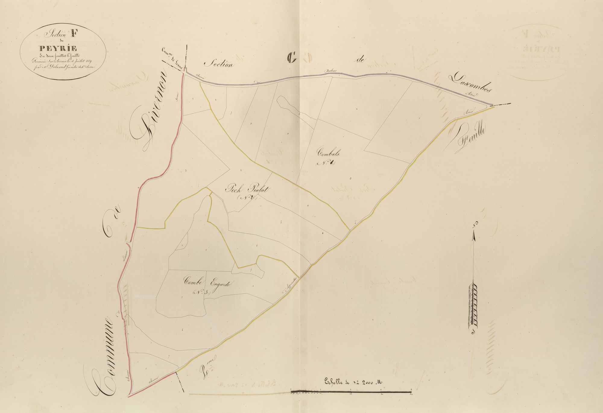 section F du Peyrie, 1ère feuille