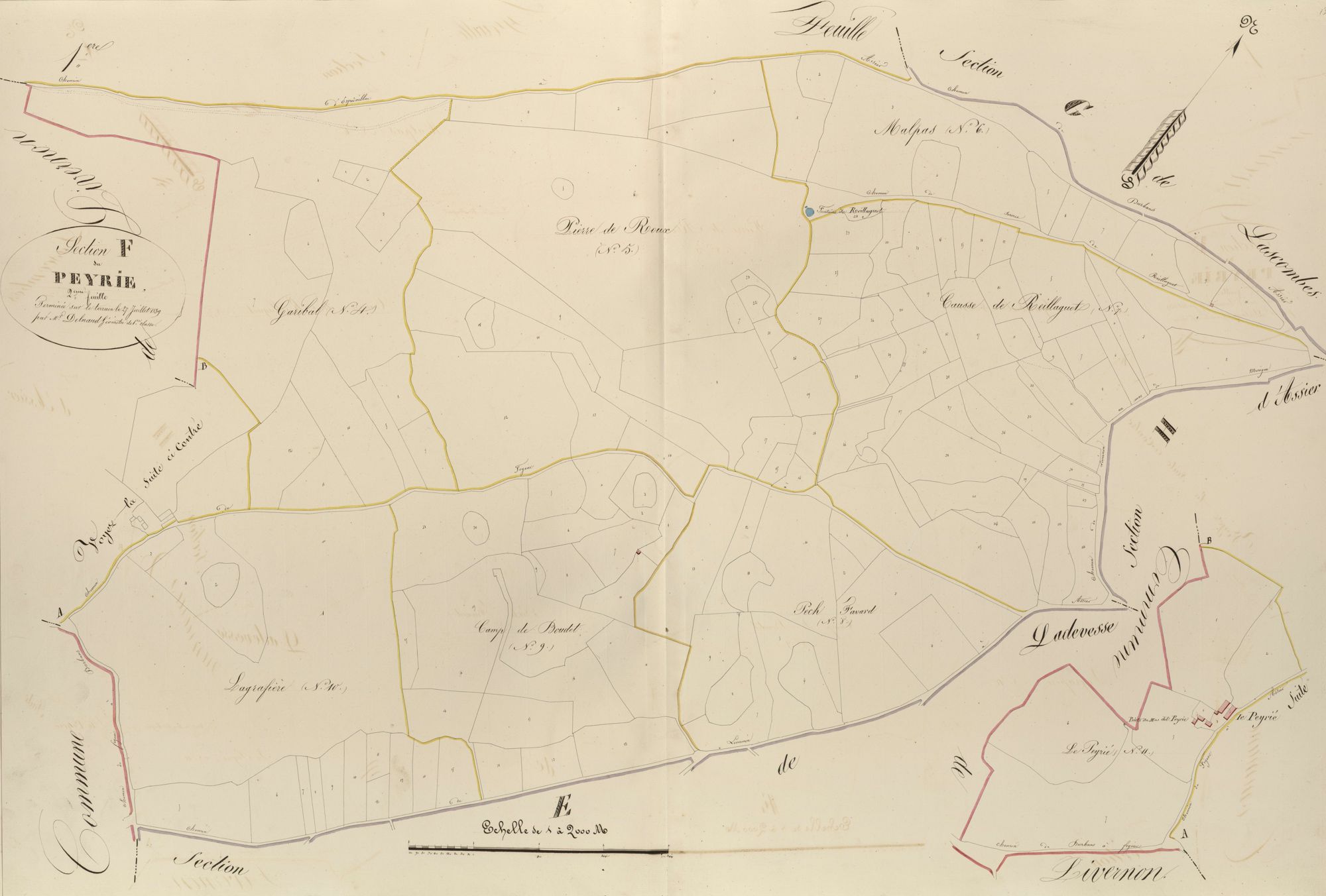 section F du Peyrie, 2ème feuille