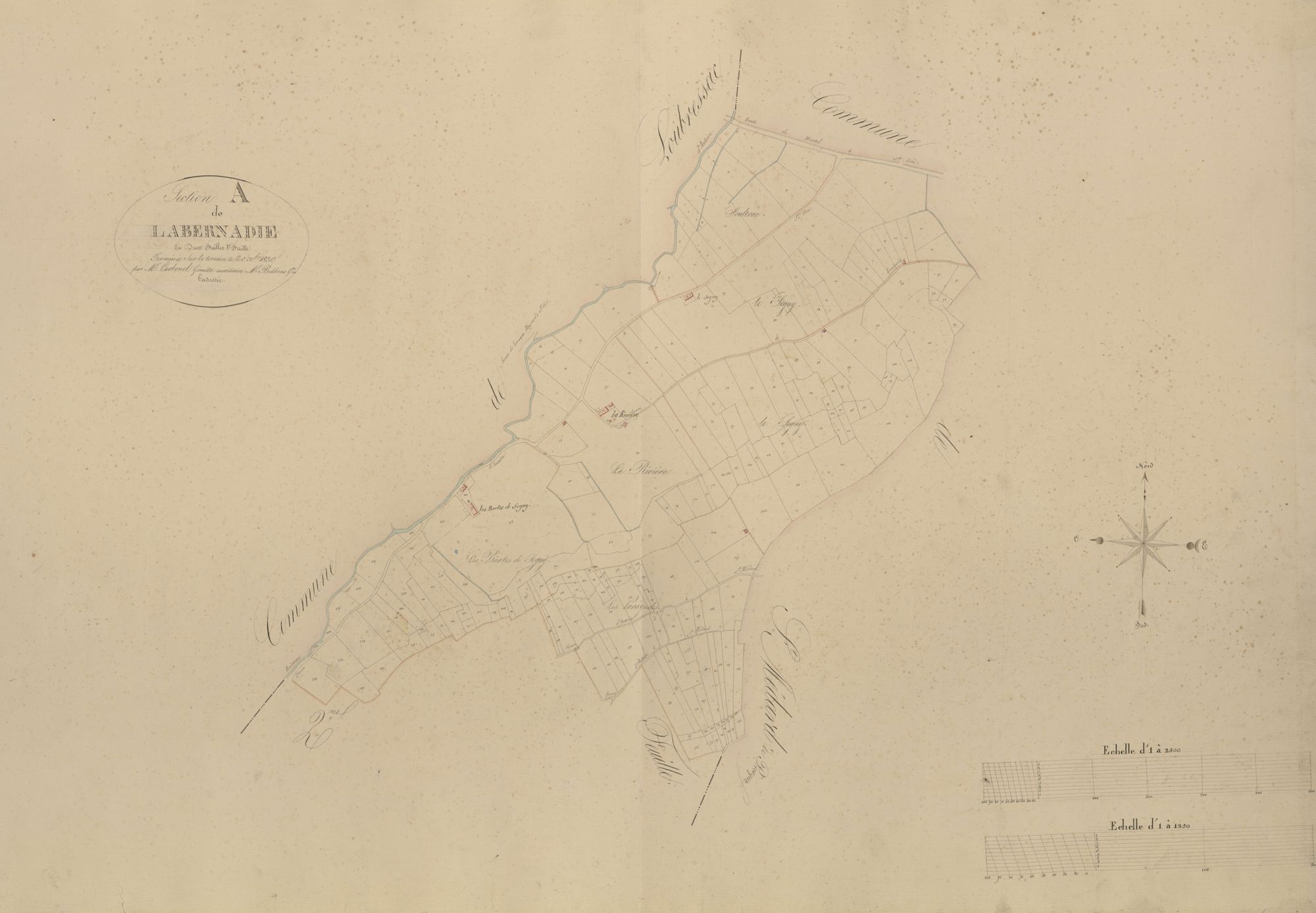 section A de Labernadie, 1ère feuille