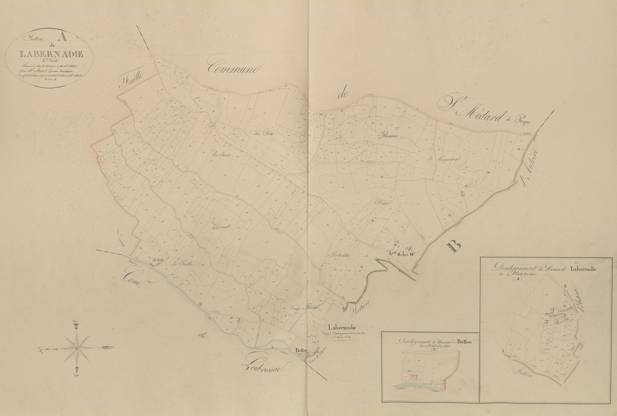 section A de Labernadie, 2ème feuille