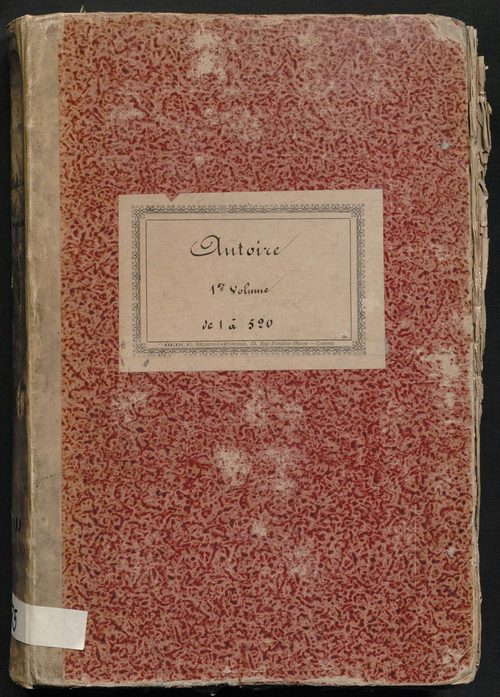Folios 1-520. Augmentations et diminutions (1835-1914)