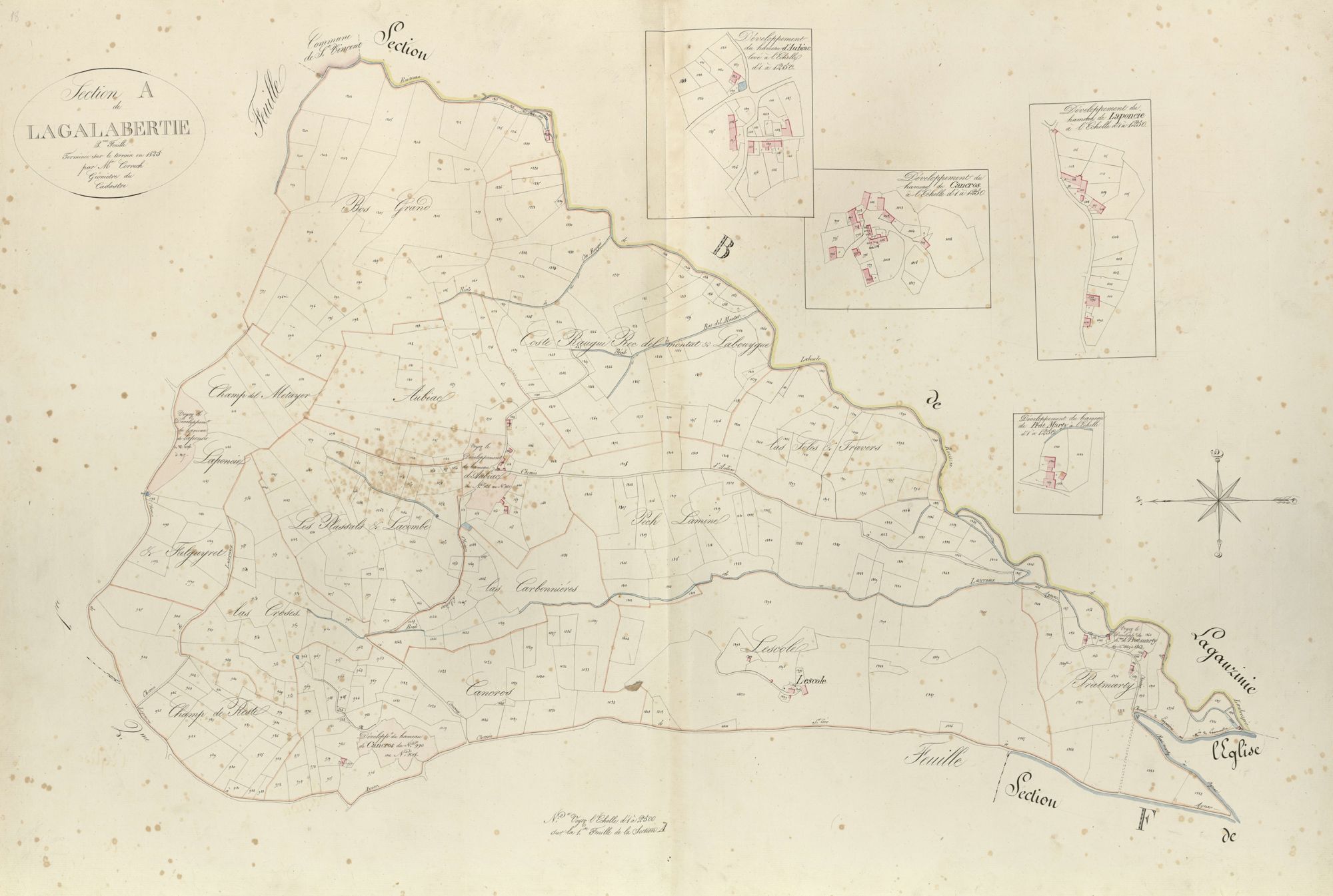 section A de Lagalabertie, 3ème feuille