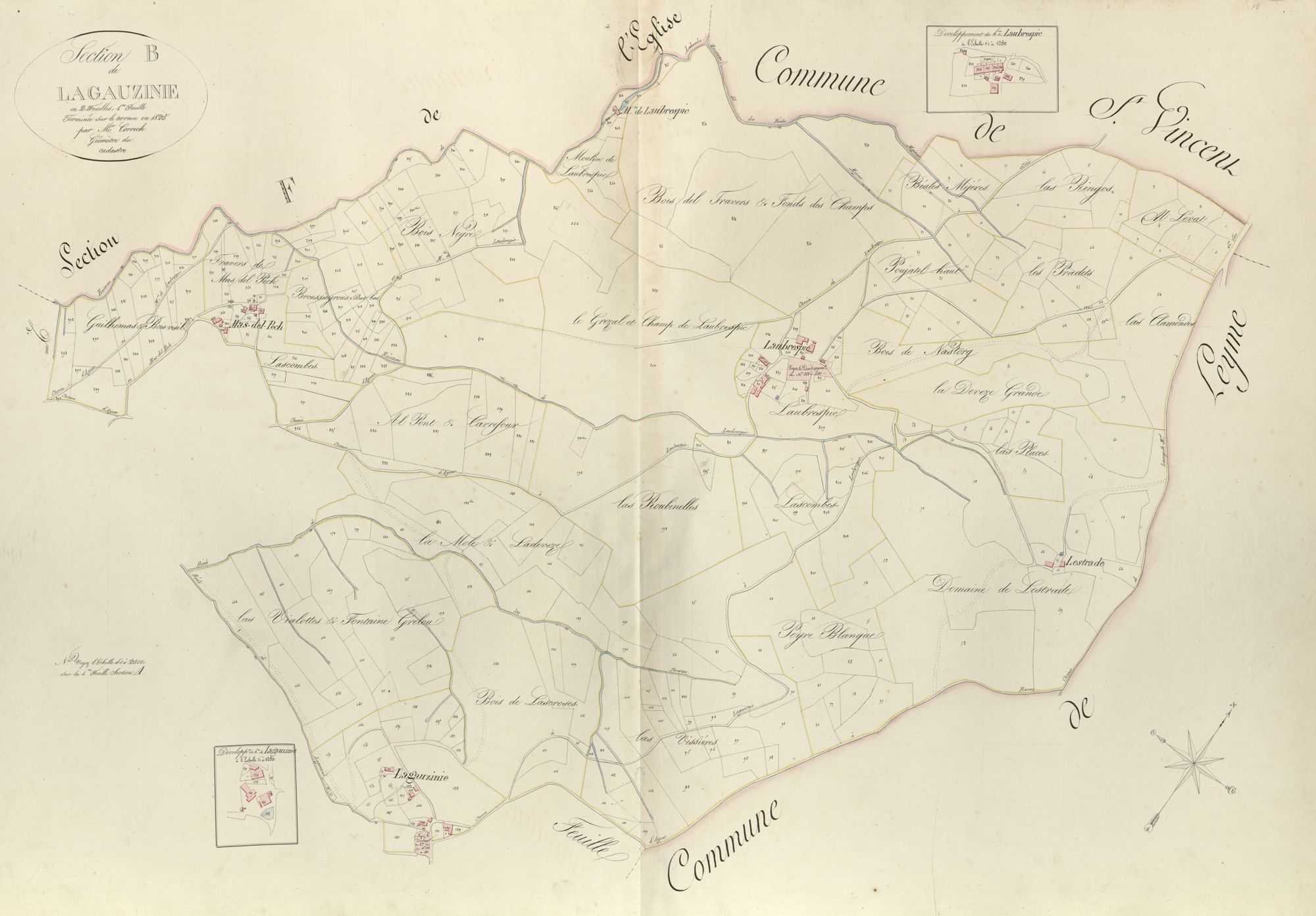 section B de Lagauzinie, 1ère feuille