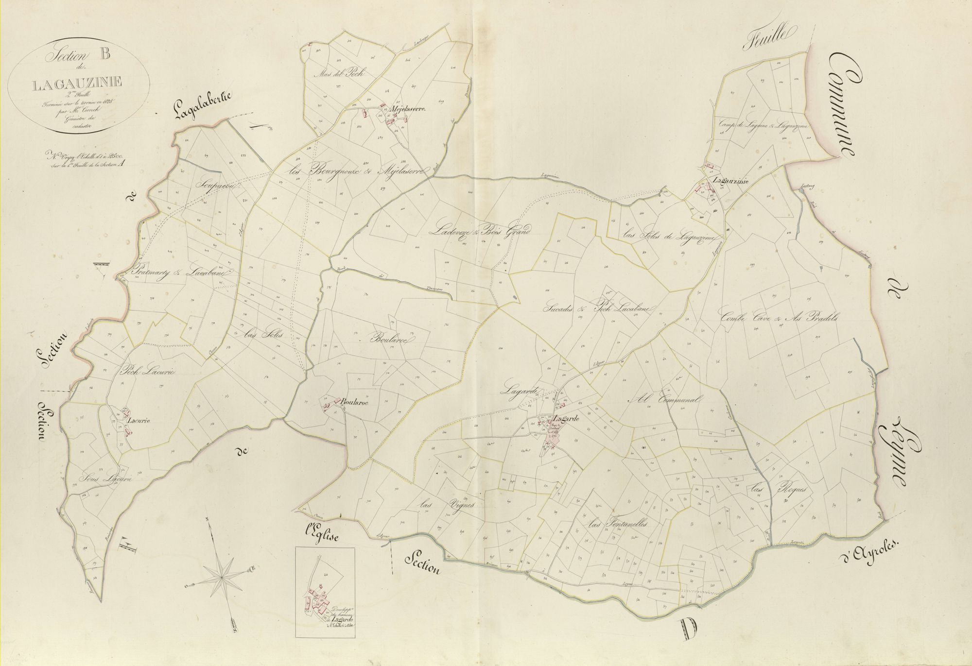 section B de Lagauzinie, 2ème feuille