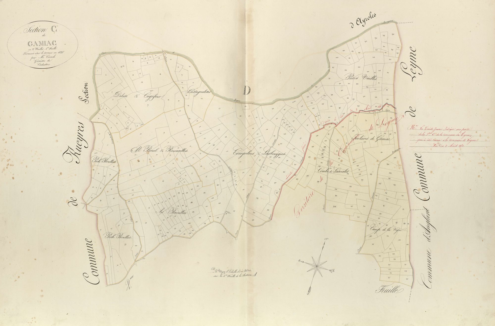 section C de Gamiac, 1ère feuille