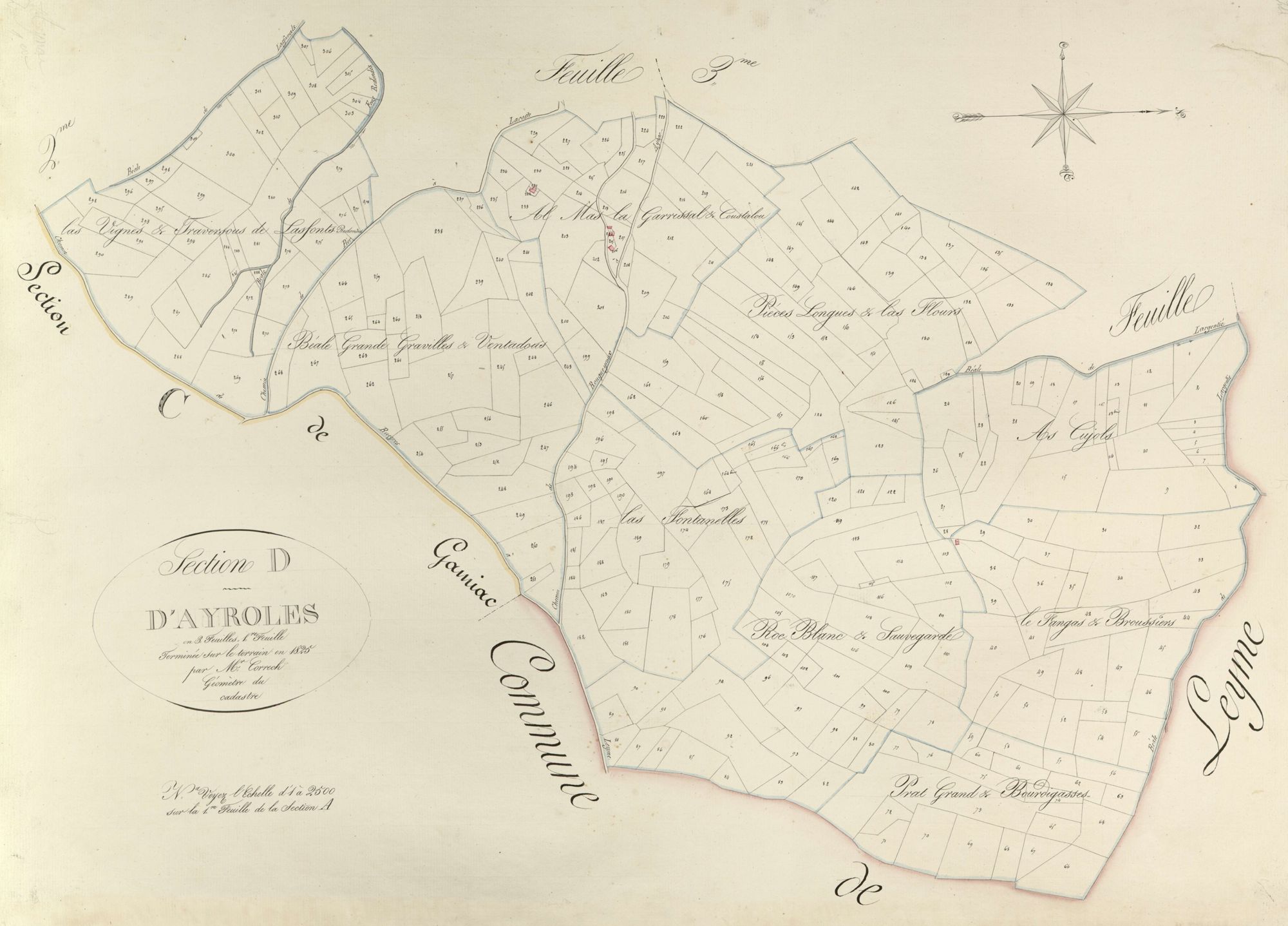 section D d'Ayroles, 1ère feuille