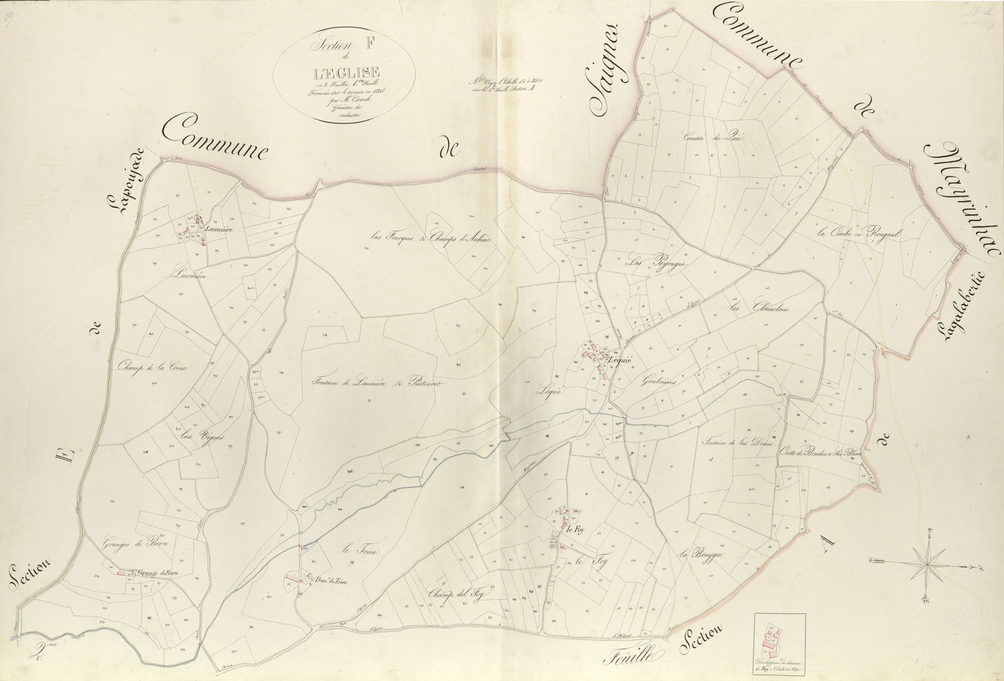 section F de l'Eglise, 1ère feuille
