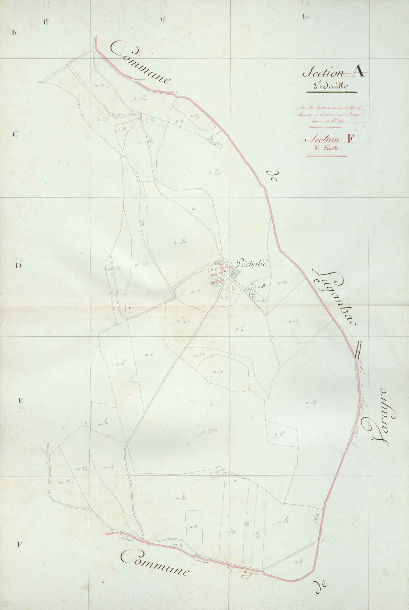 section A, 3ème feuille
