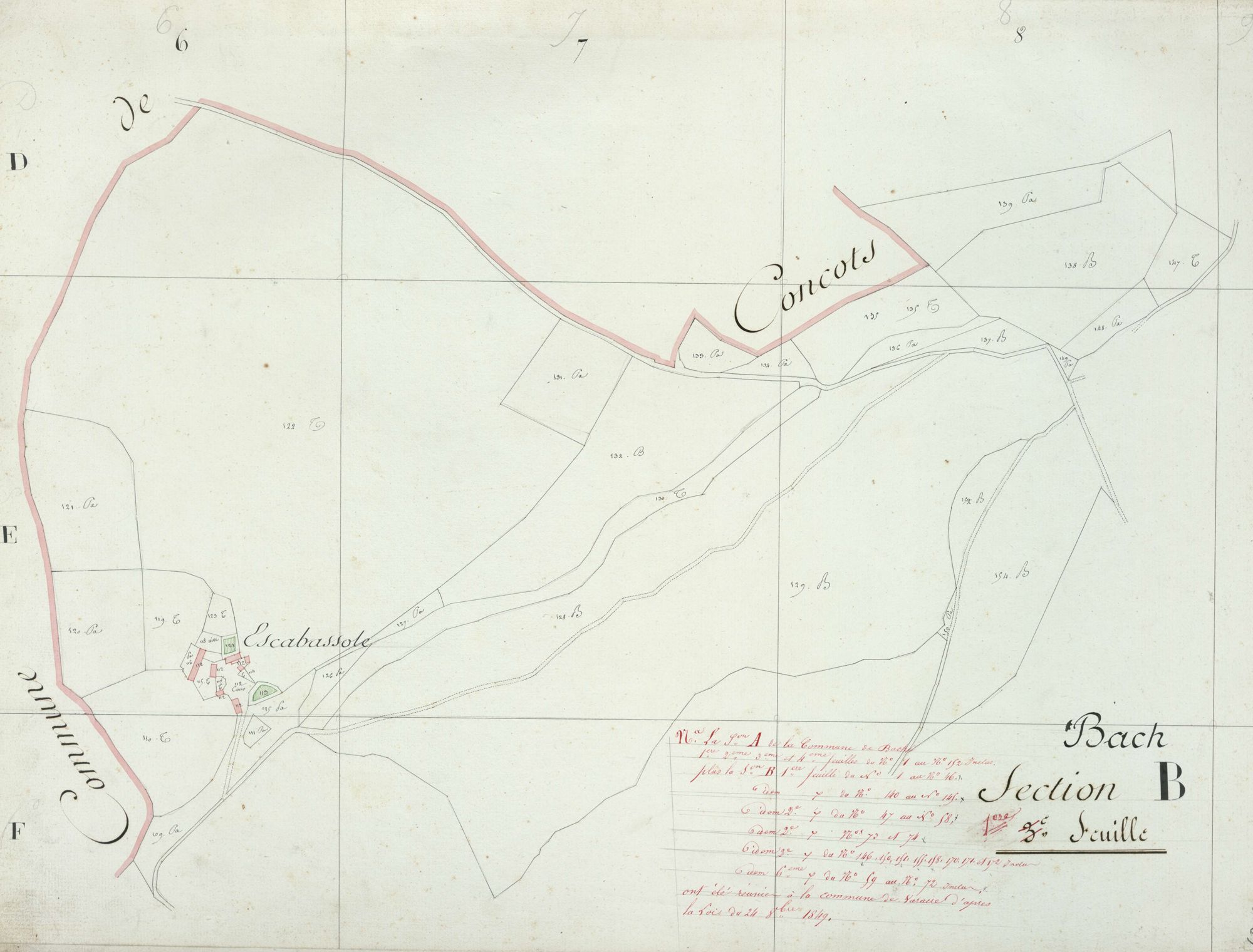 section B, 3ème feuille
