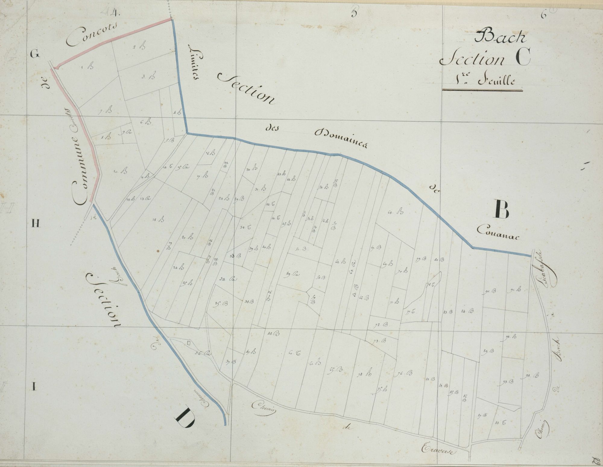 section C, 1ère feuille