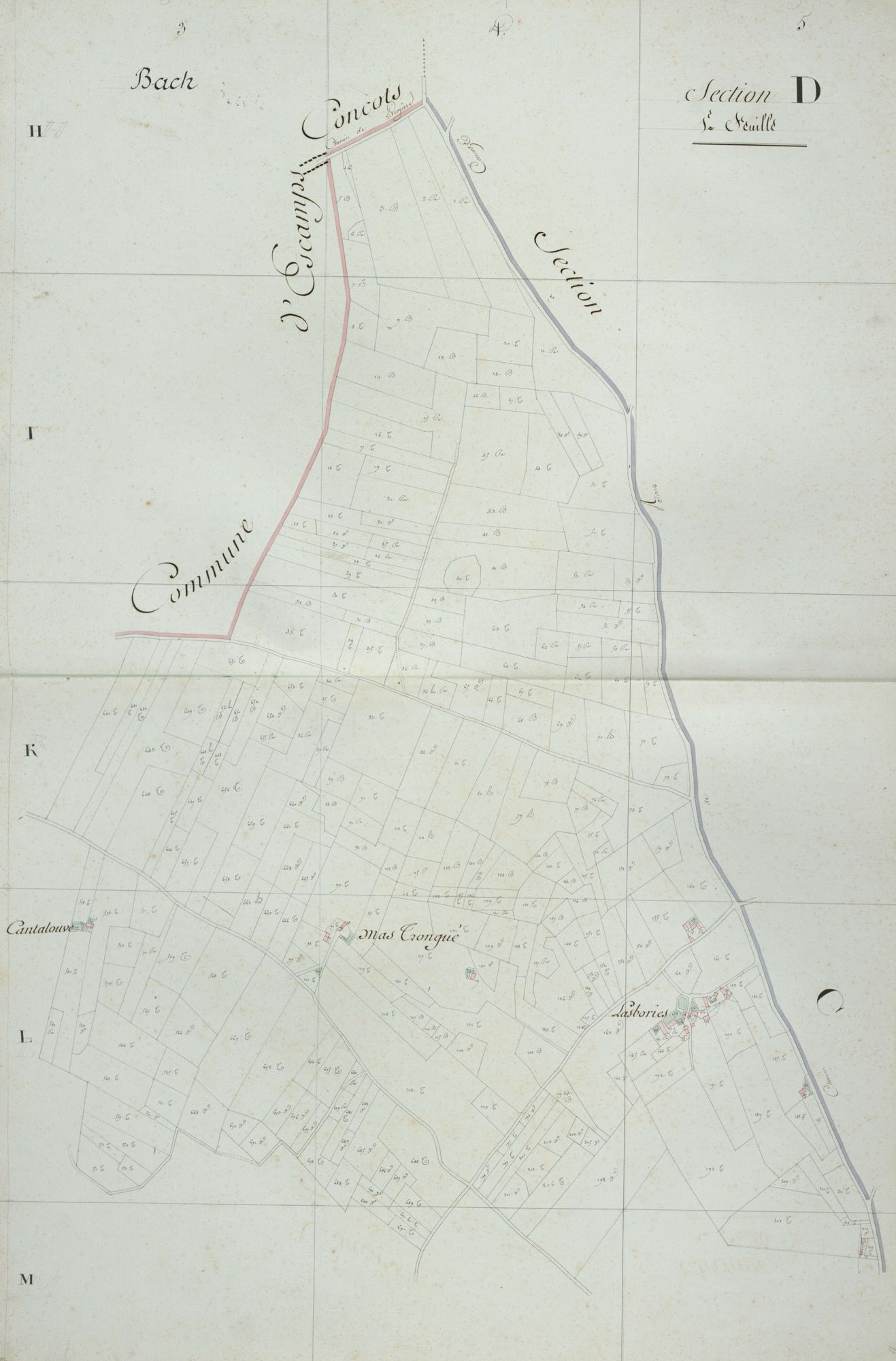 section D, 1ère feuille