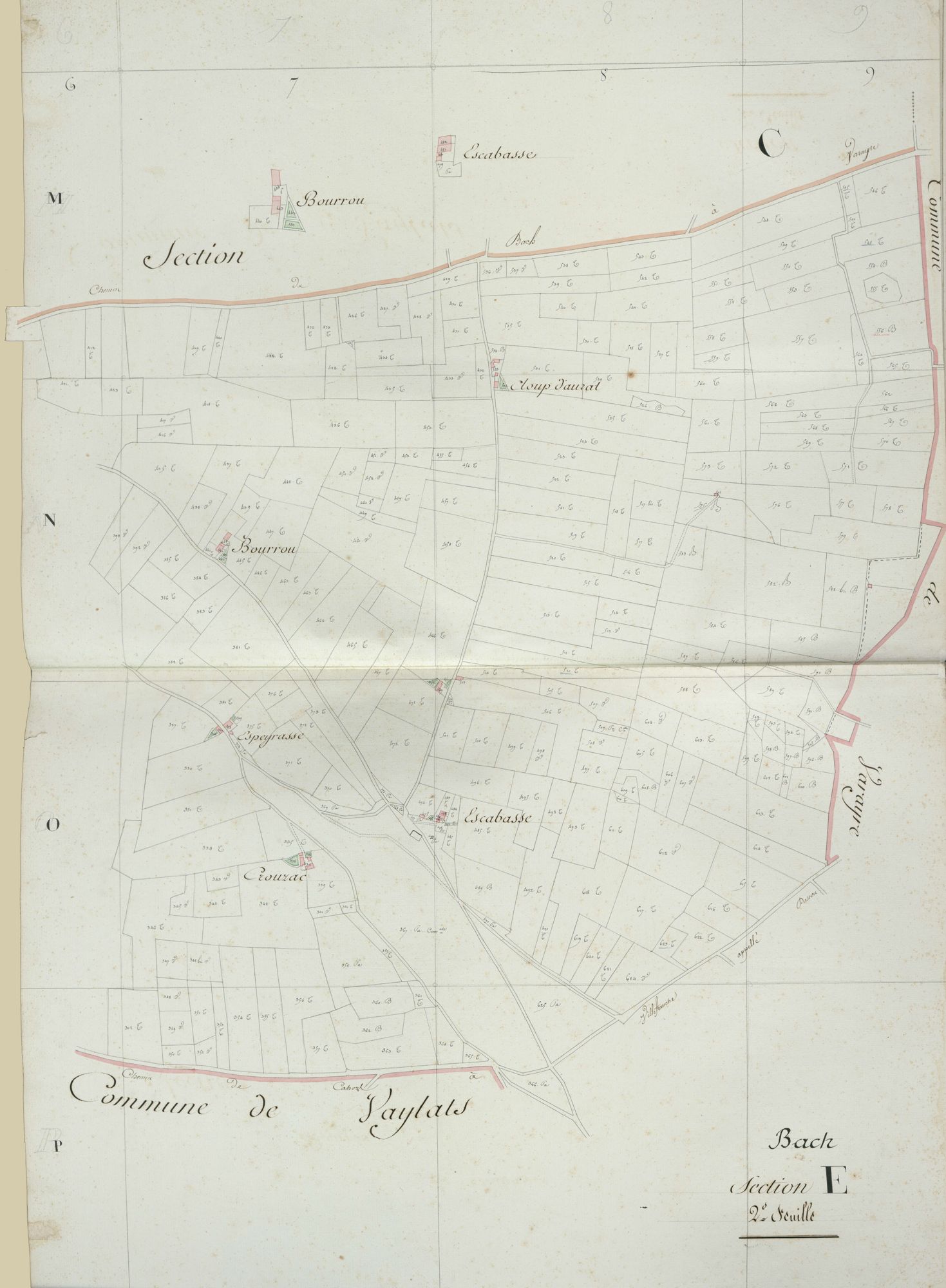 section E, 2ème feuille