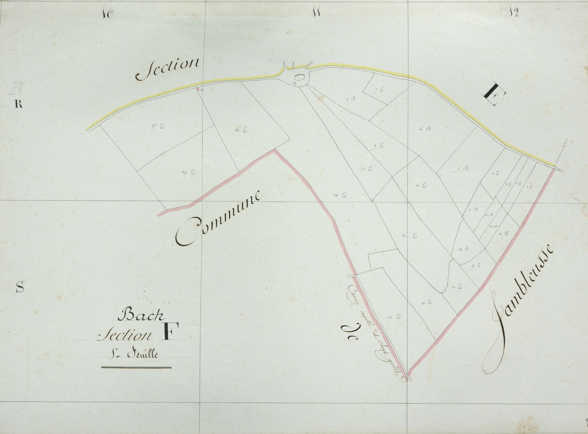 section F, 1ère feuille