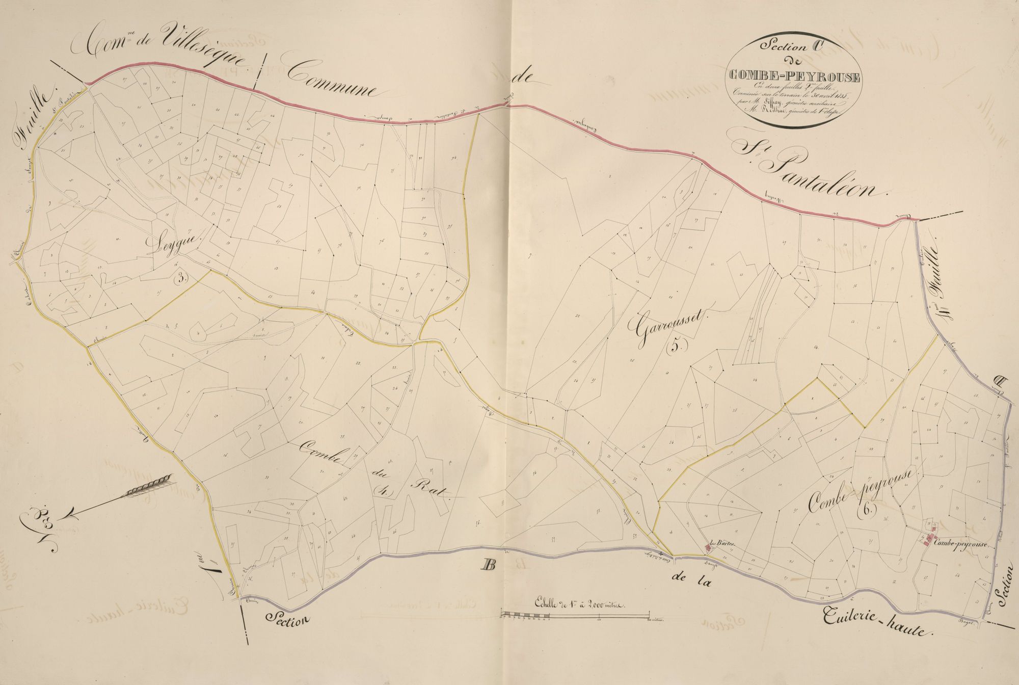 section C de Combe-Peyrouse, 2ème feuille