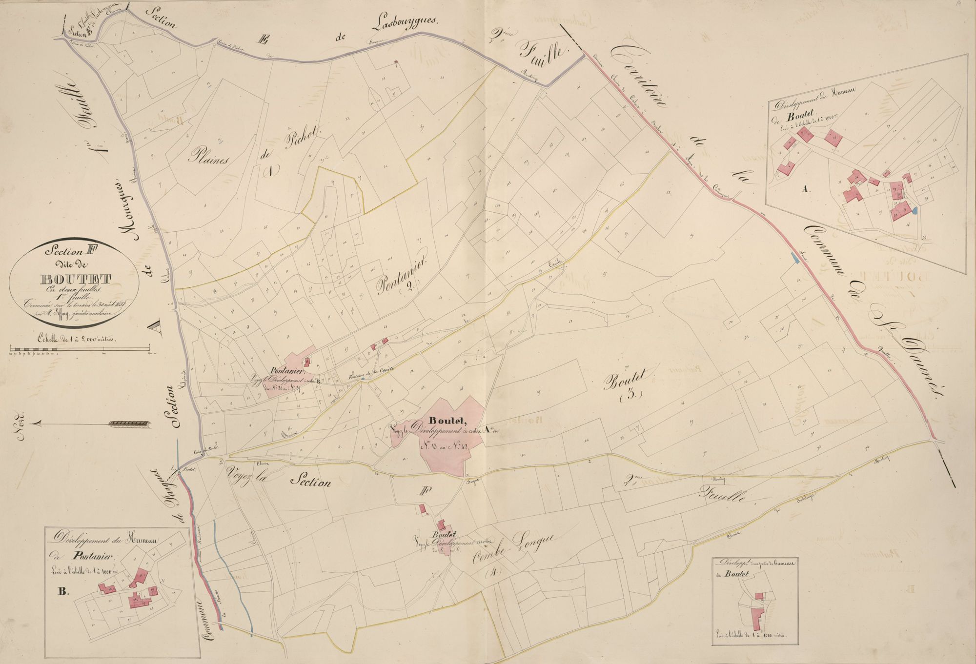 section F de Boutet, 1ère feuille