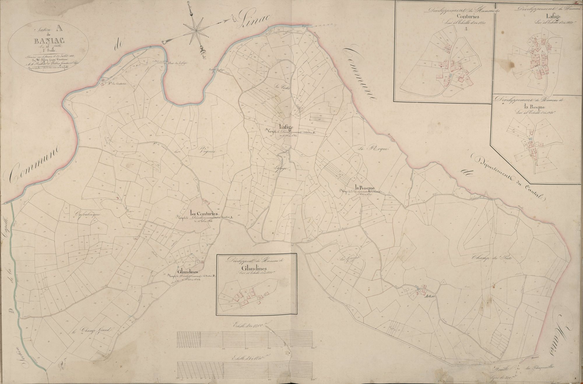 section A de Baniac, 1ère feuille