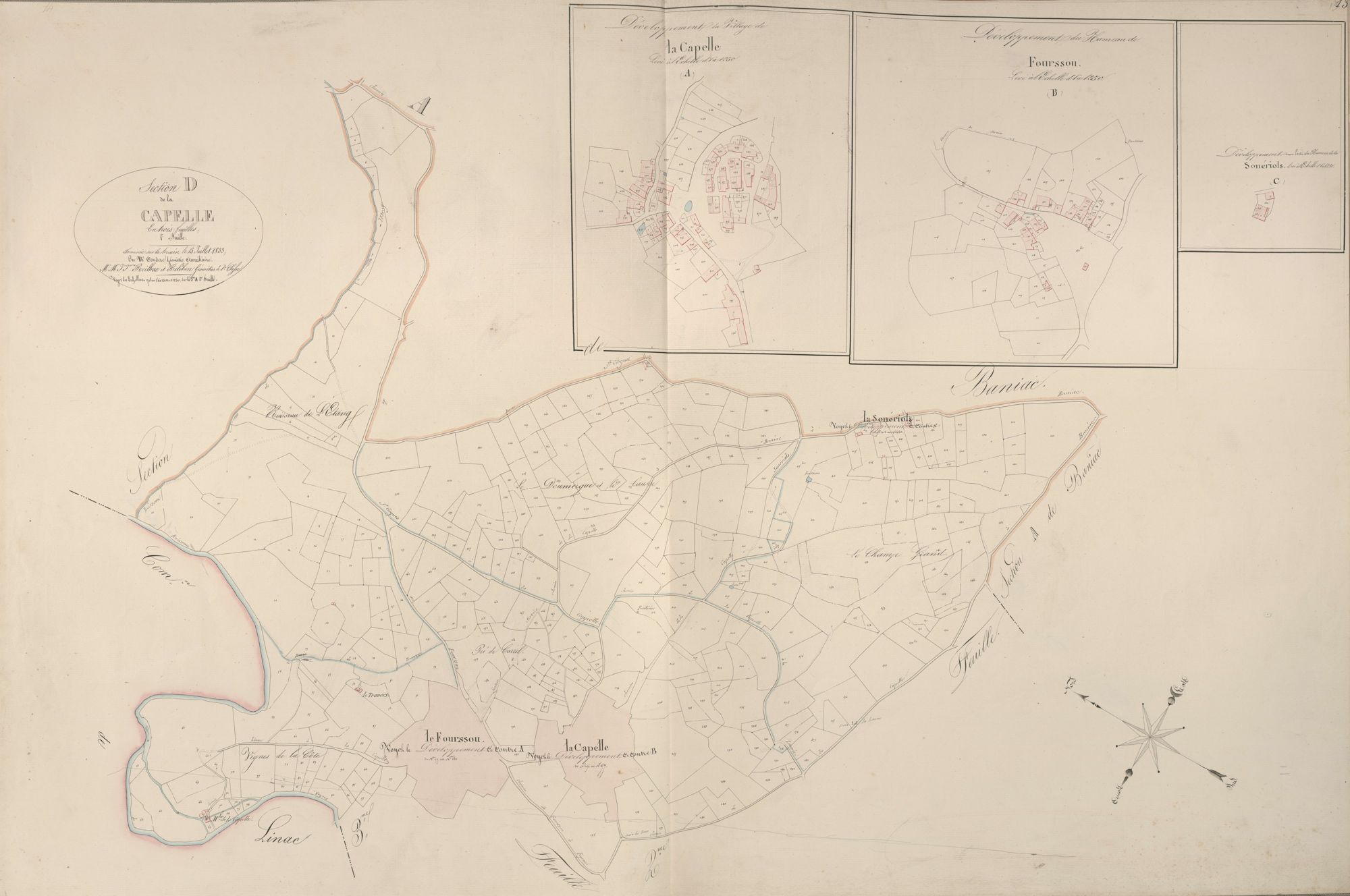 section D de la Capelle, 1ère feuille