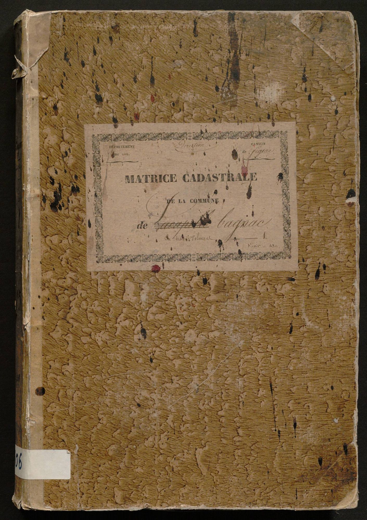 Folios 1-480. Augmentations et diminutions (1869-1914)