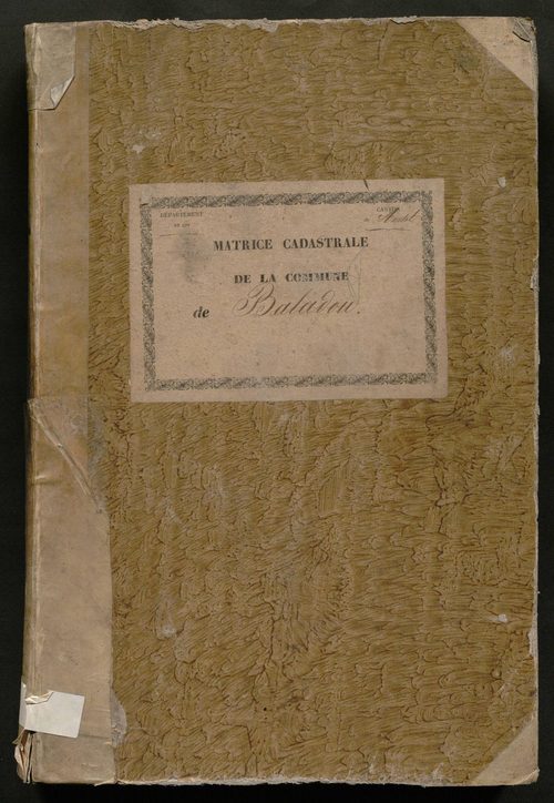 Folios 1-600. Augmentations et diminutions (1843-1914)