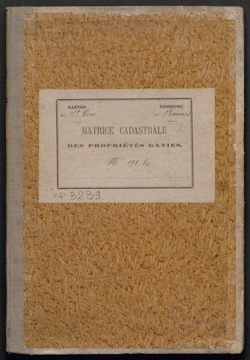 Cases 1-139. Augmentations et diminutions (1882-1908)
