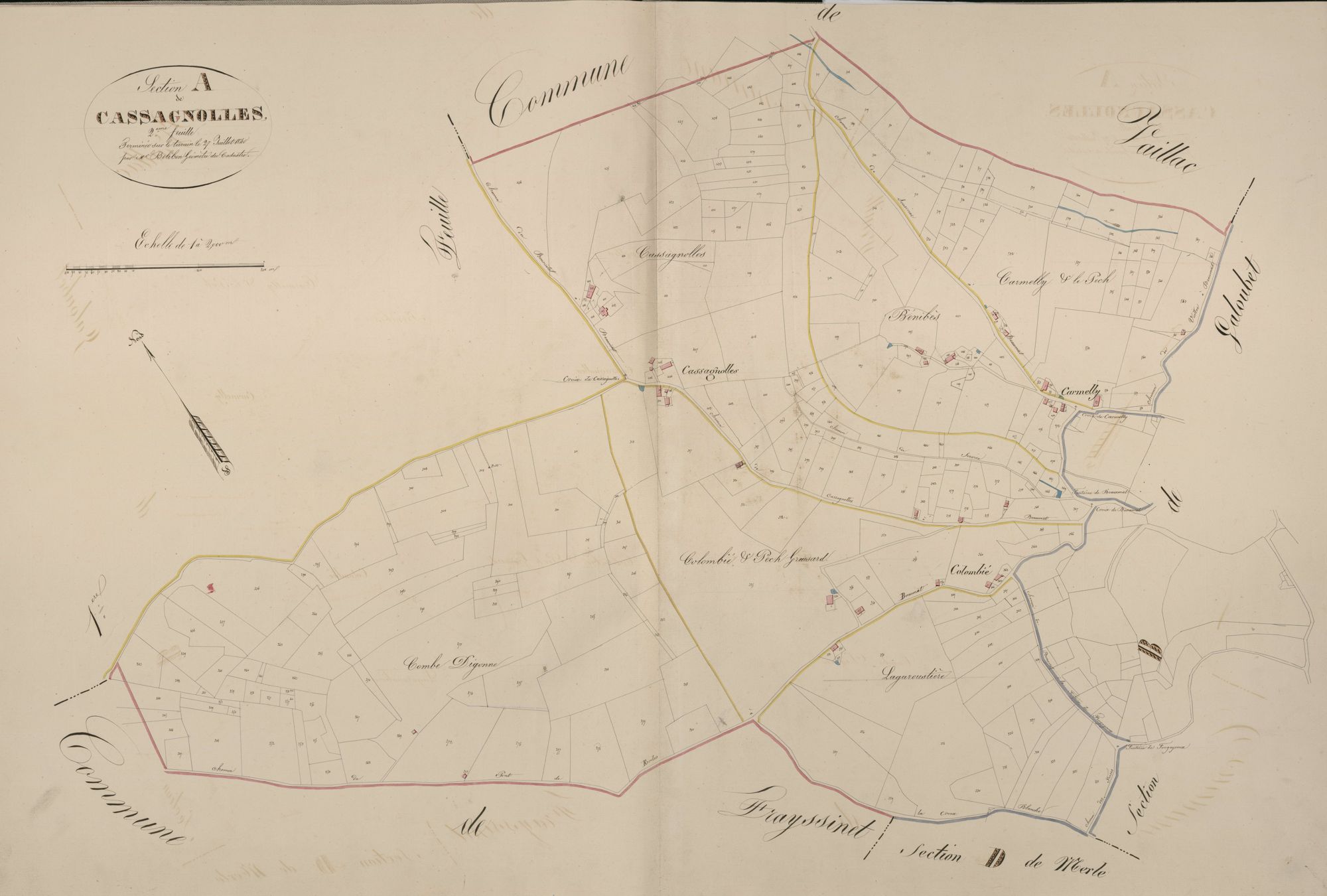 section A de Cassagnolles, 2ème feuille