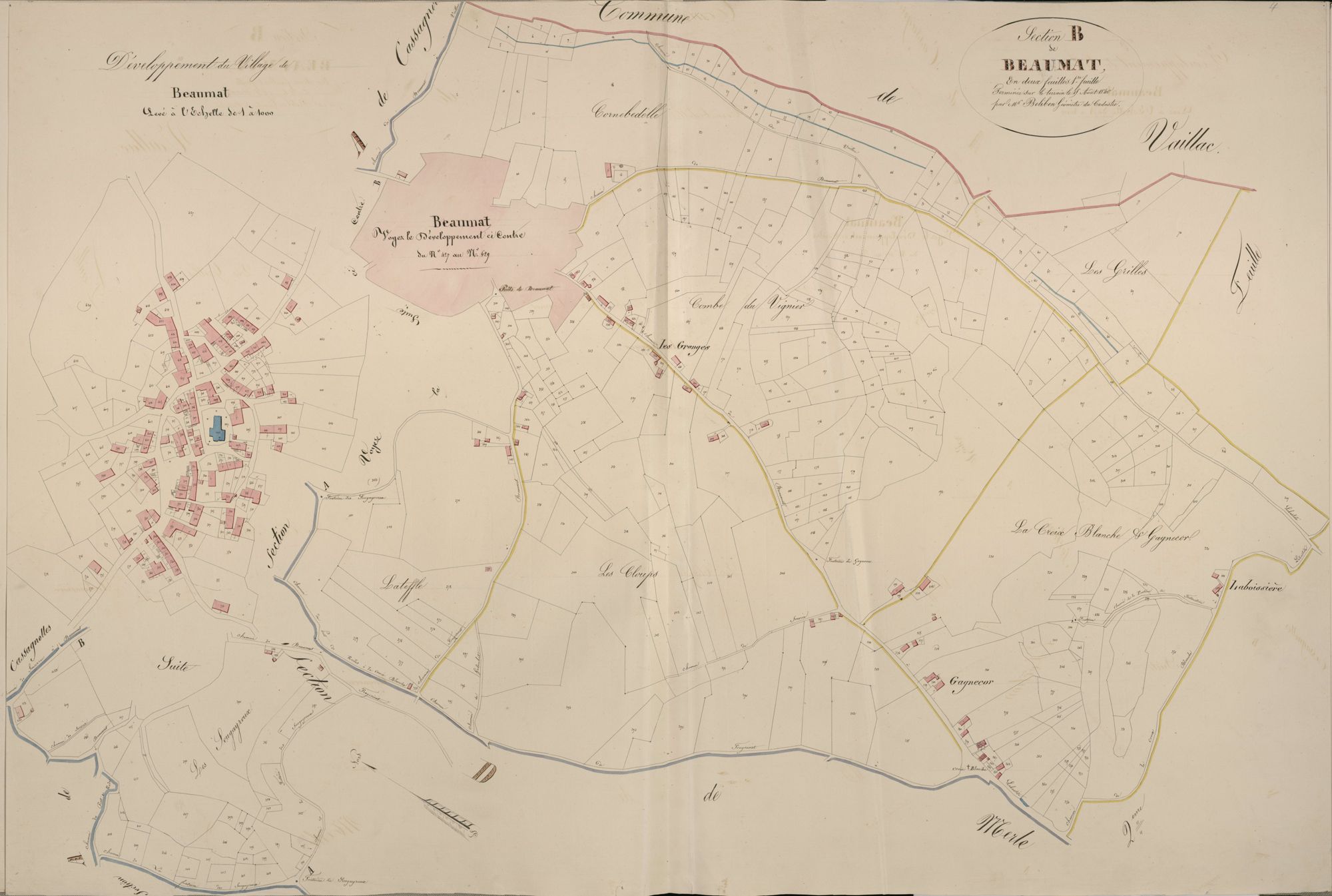 section B de Beaumat, 1ère feuille