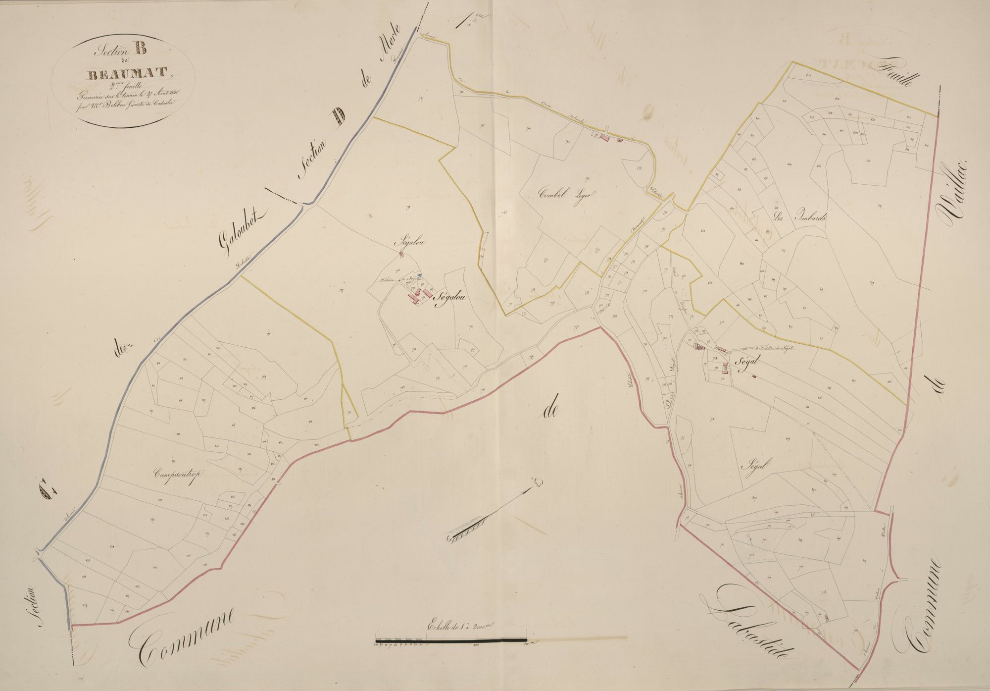 section B de Beaumat, 2ème feuille