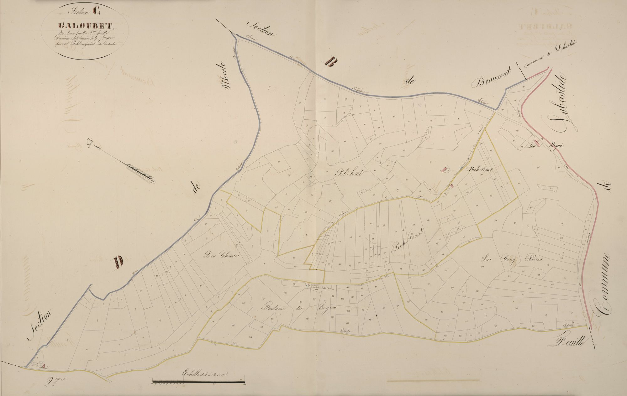 section C de Galoubet, 1ère feuille
