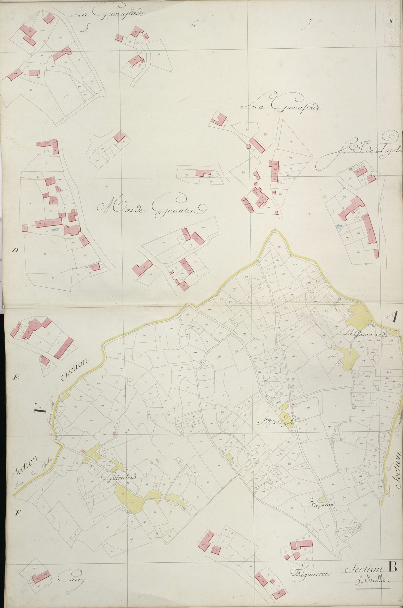 section B, 1ère feuille
