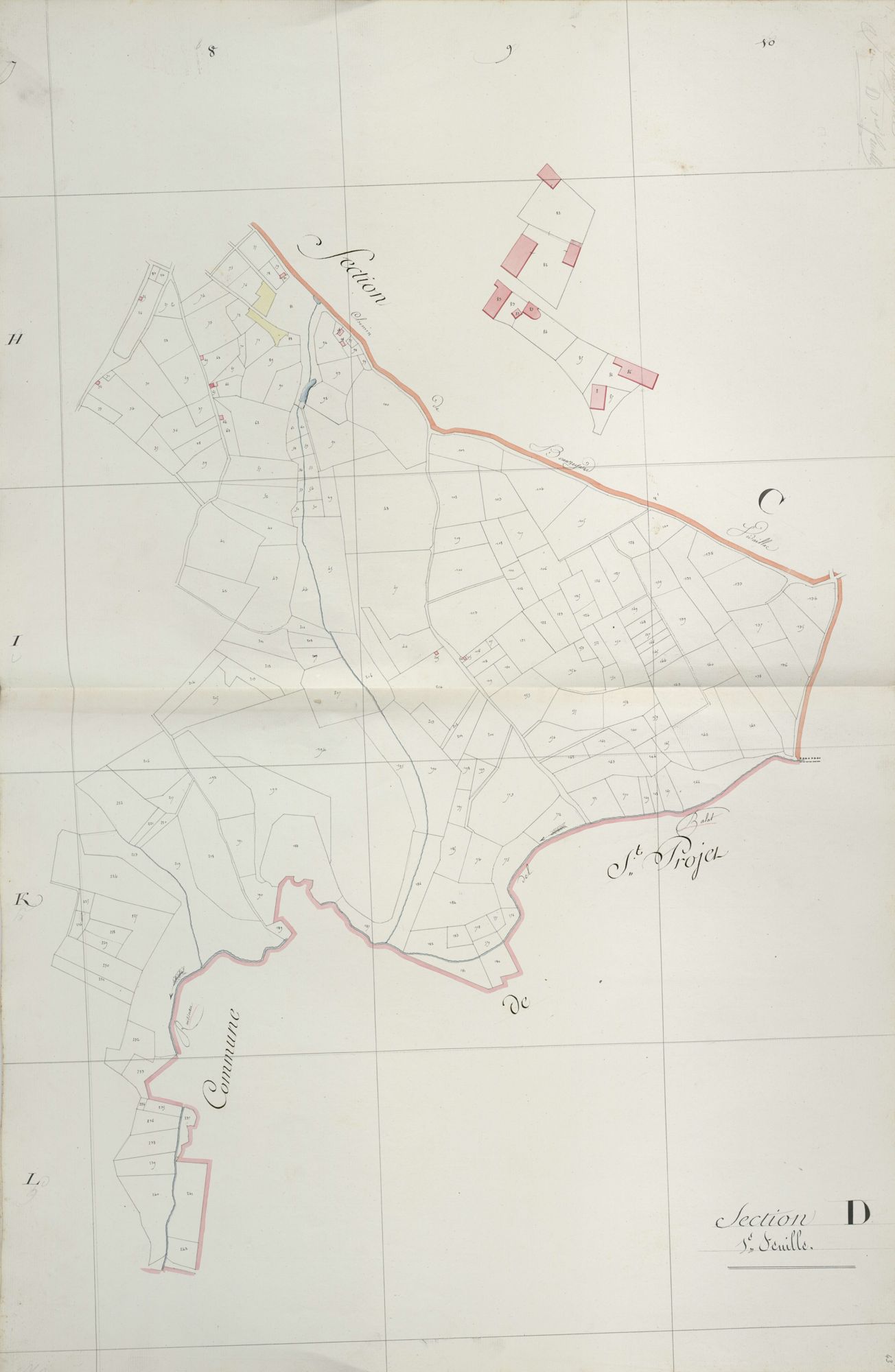 section D, 1ère feuille