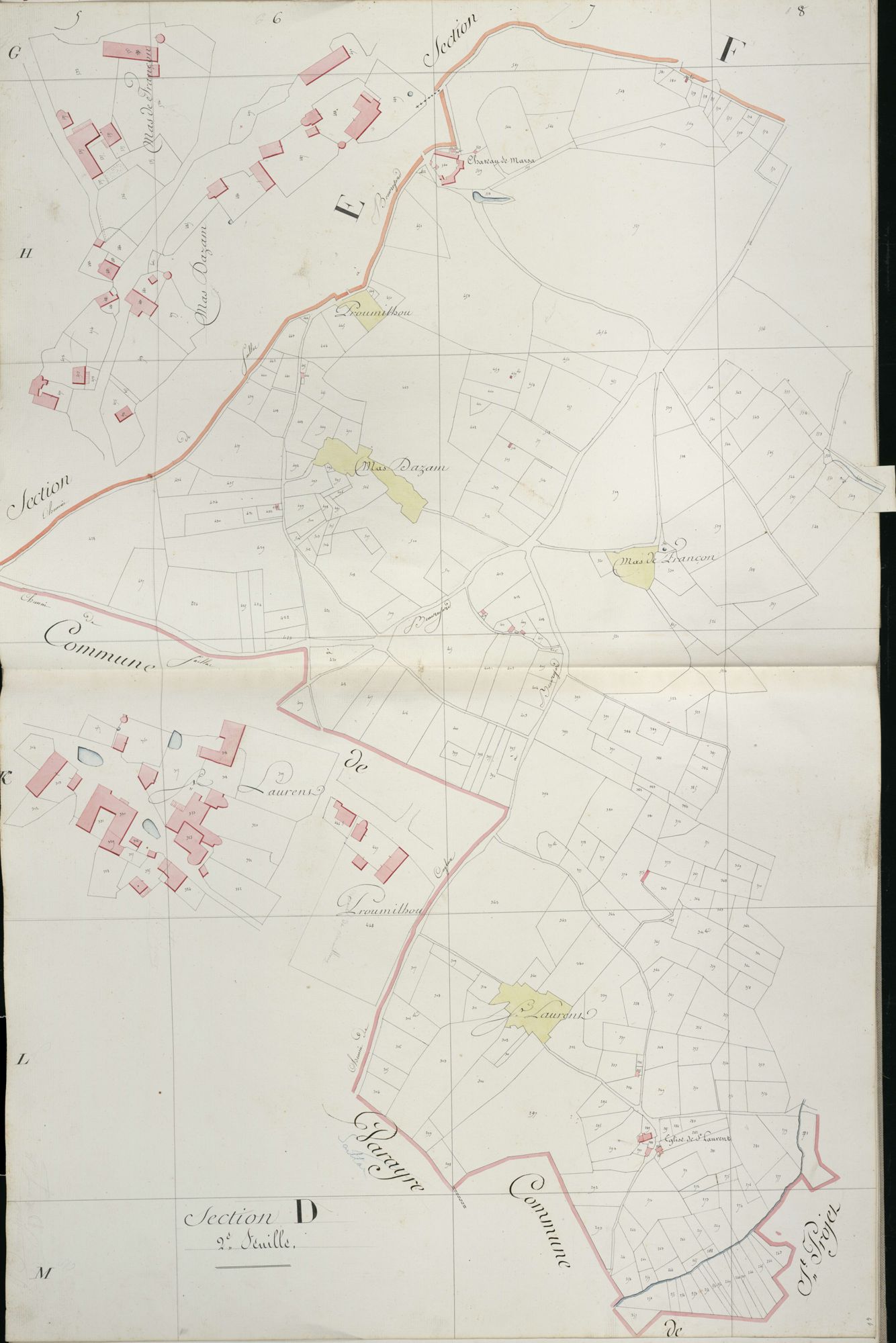section D, 2ème feuille