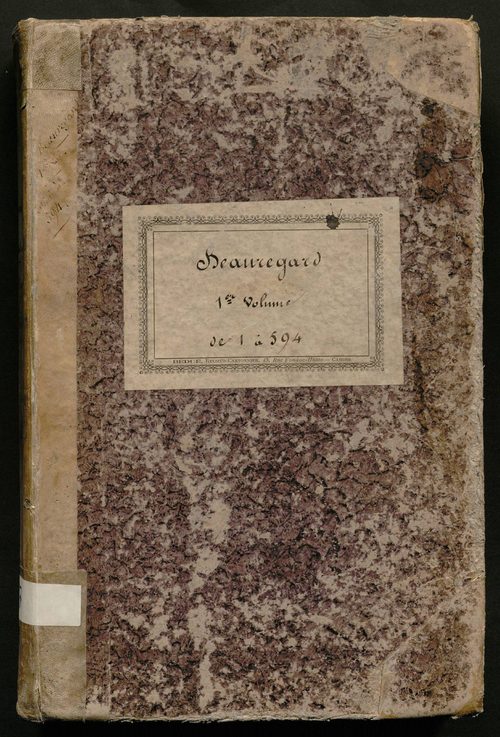 Folios 1-594. Augmentations et diminutions (1865)