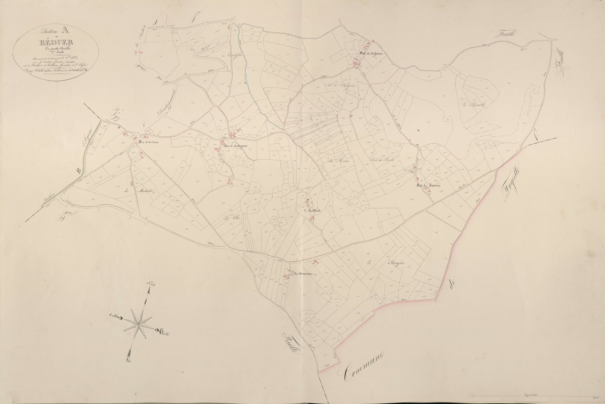 section A de Béduer, 2ème feuille