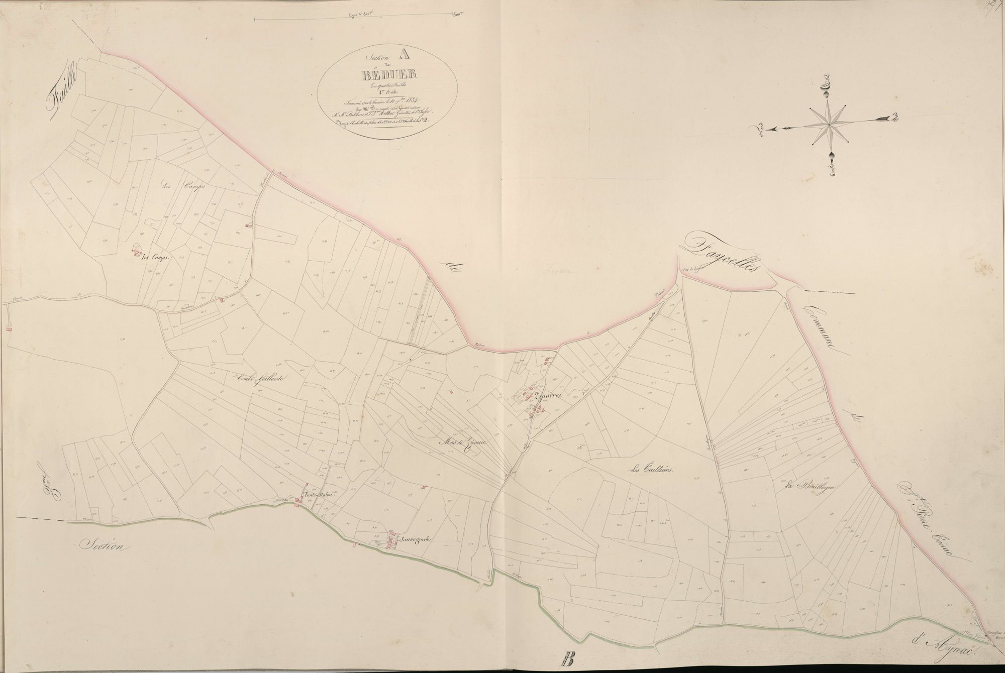 section A de Béduer, 4ème feuille
