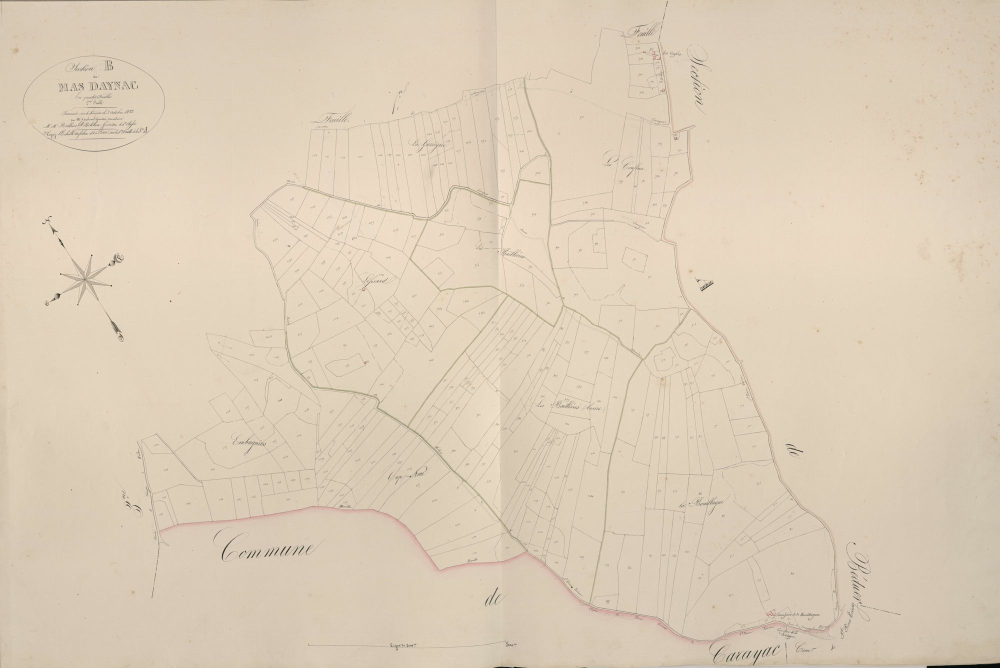 section B du Mas Daynac, 2ème feuille