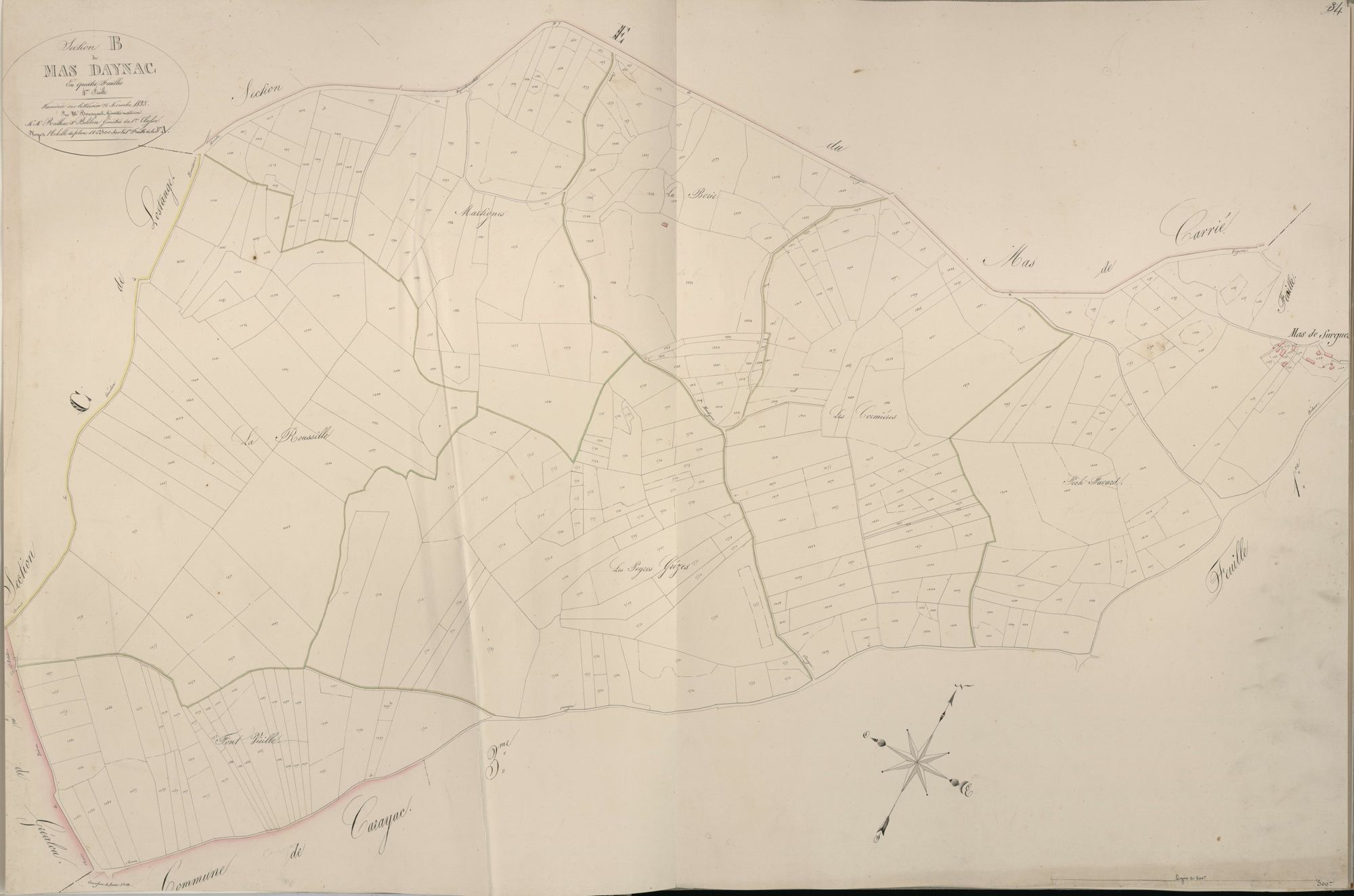 section B du Mas Daynac, 4ème feuille