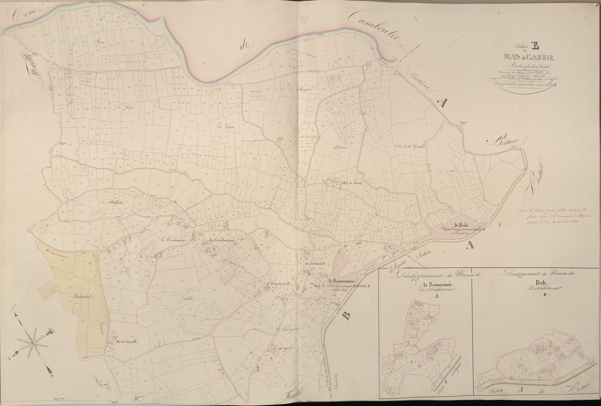 section E du Mas de Carrié, 1ère feuille